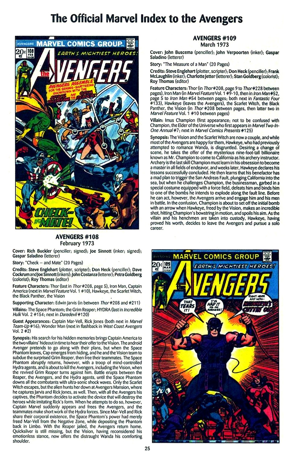 Read online The Official Marvel Index to the Avengers comic -  Issue #2 - 27