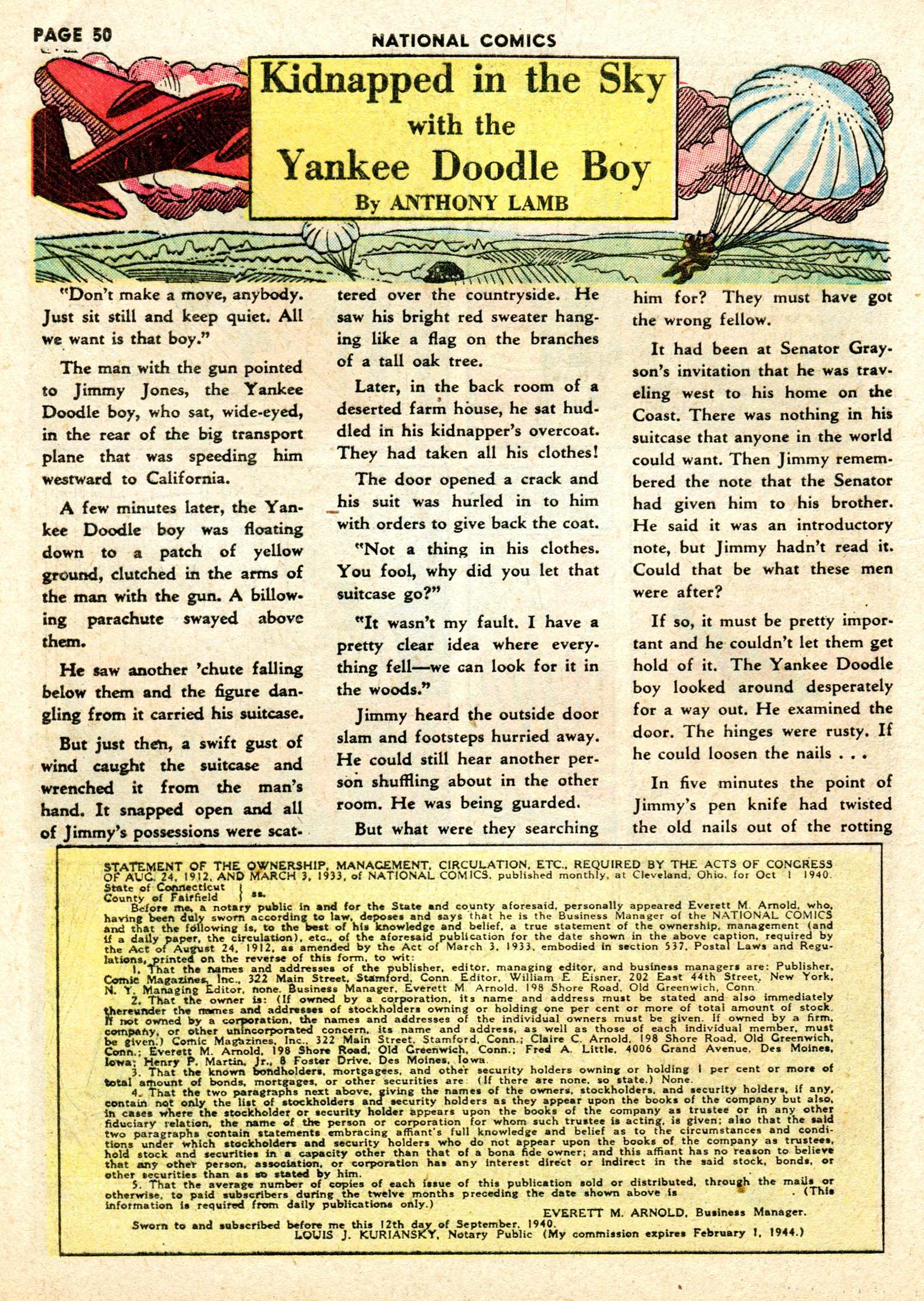 Read online National Comics comic -  Issue #8 - 52