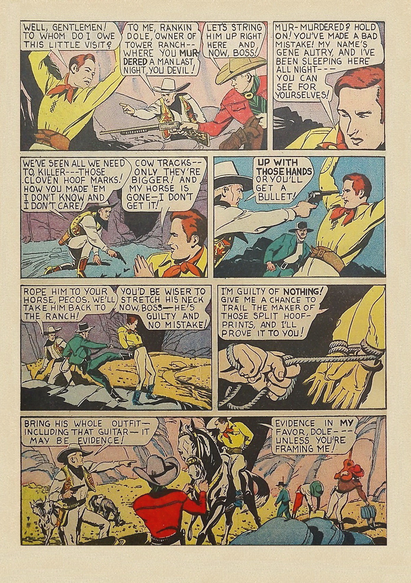 Read online Gene Autry Comics comic -  Issue #1 - 4