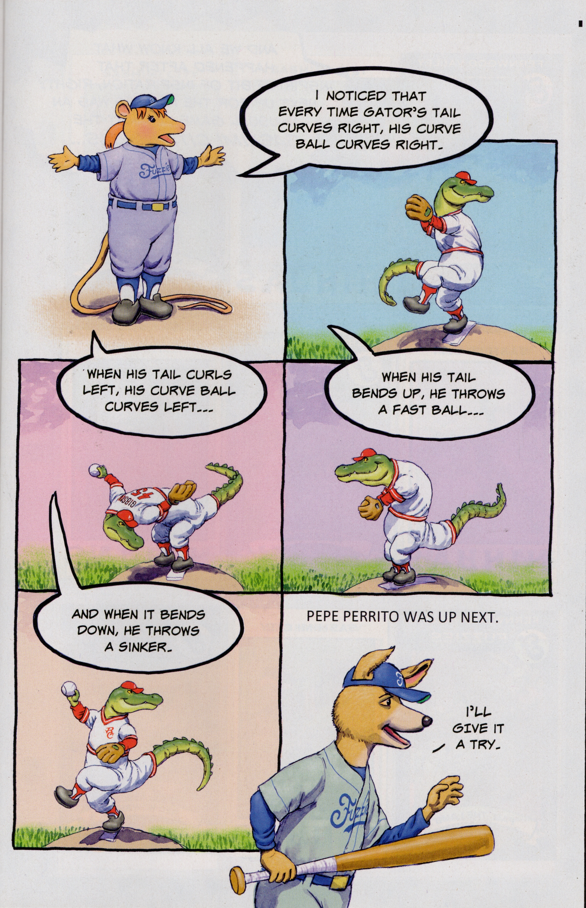 Read online Free Comic Book Day 2022 comic -  Issue # Papercutz Fuzzy Baseball - 15