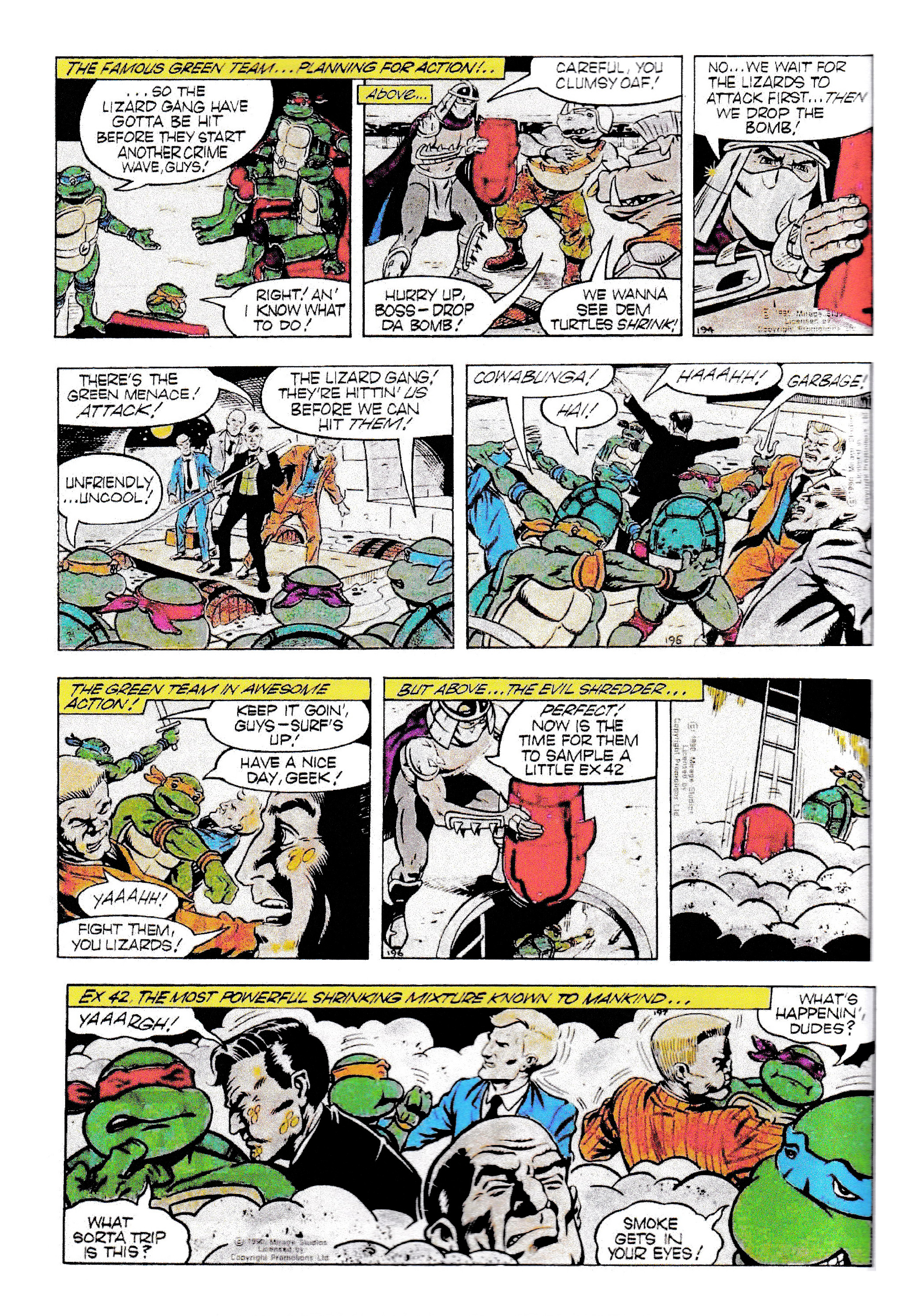 Read online Teenage Mutant Ninja Turtles: Complete Newspaper Daily Comic Strip Collection comic -  Issue # TPB 1 - 57