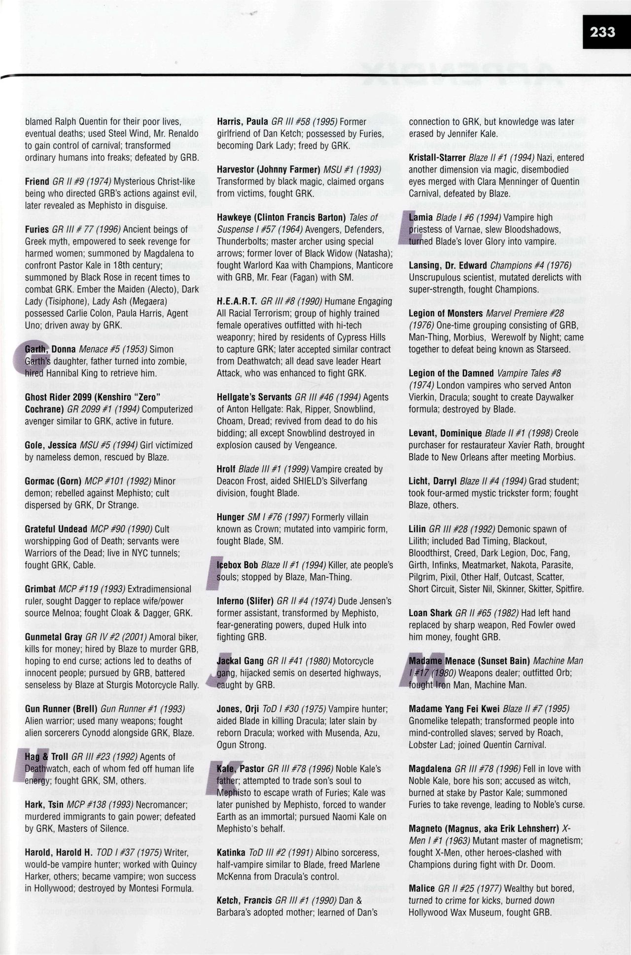 Read online Marvel Encyclopedia comic -  Issue # TPB 5 - 236