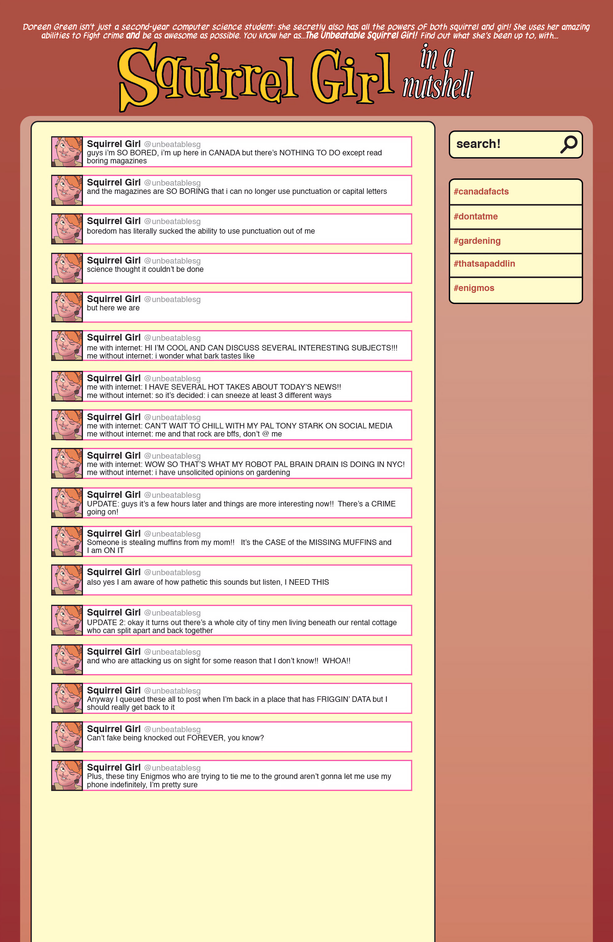 Read online The Unbeatable Squirrel Girl Omnibus comic -  Issue # TPB (Part 7) - 38