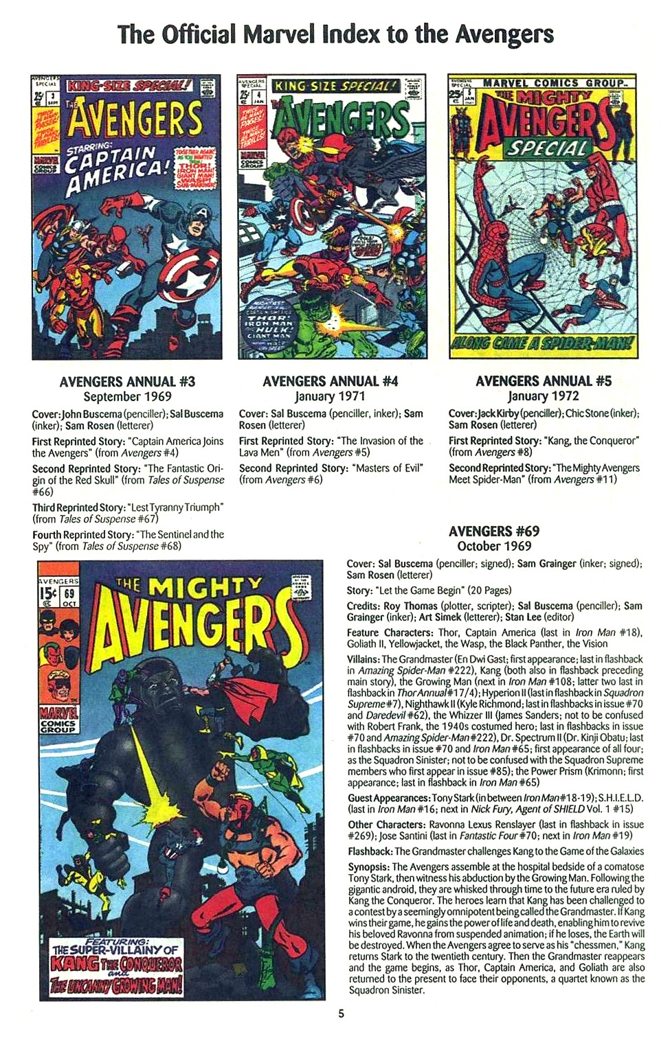 Read online The Official Marvel Index to the Avengers comic -  Issue #2 - 7