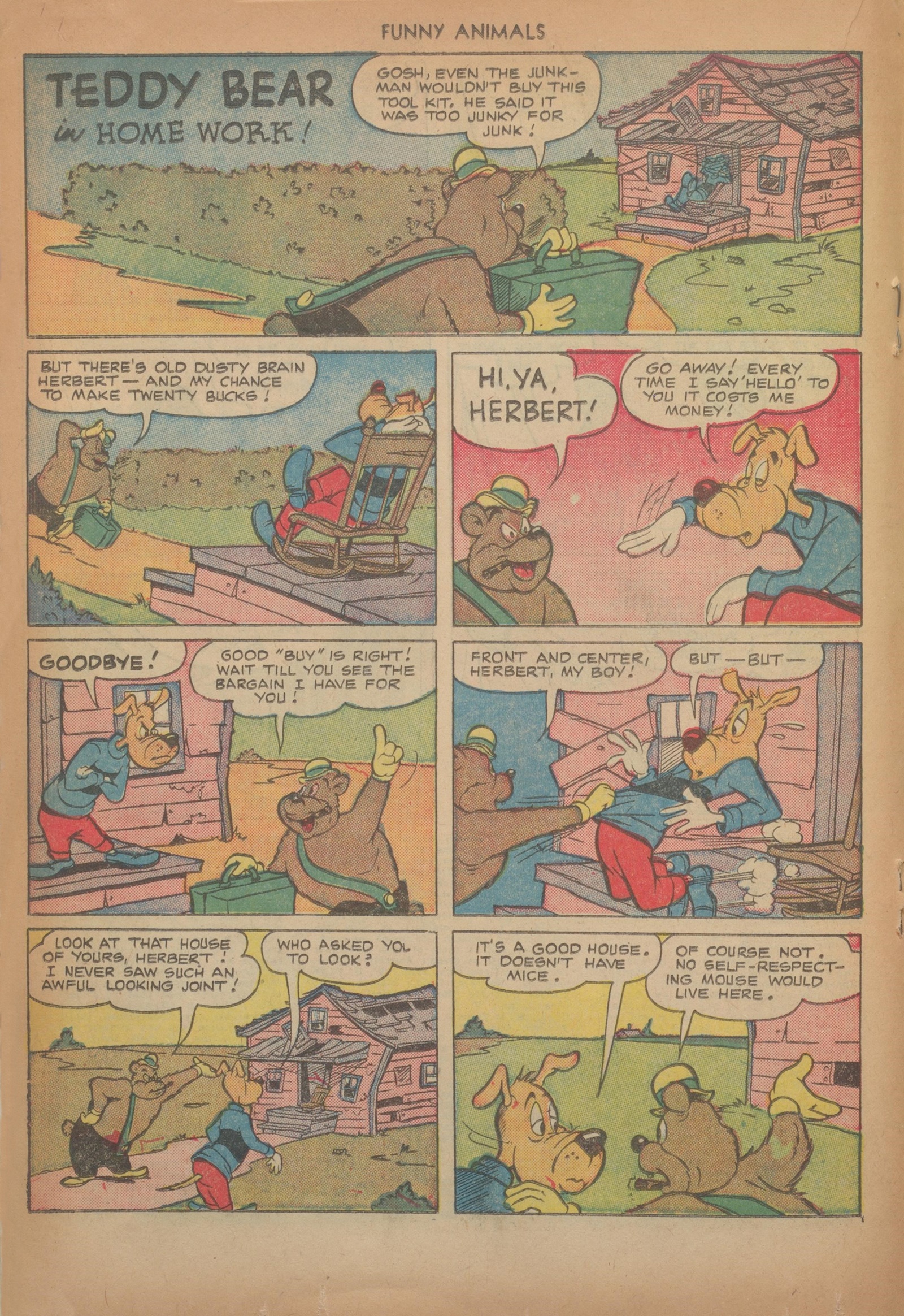 Read online Fawcett's Funny Animals comic -  Issue #69 - 18