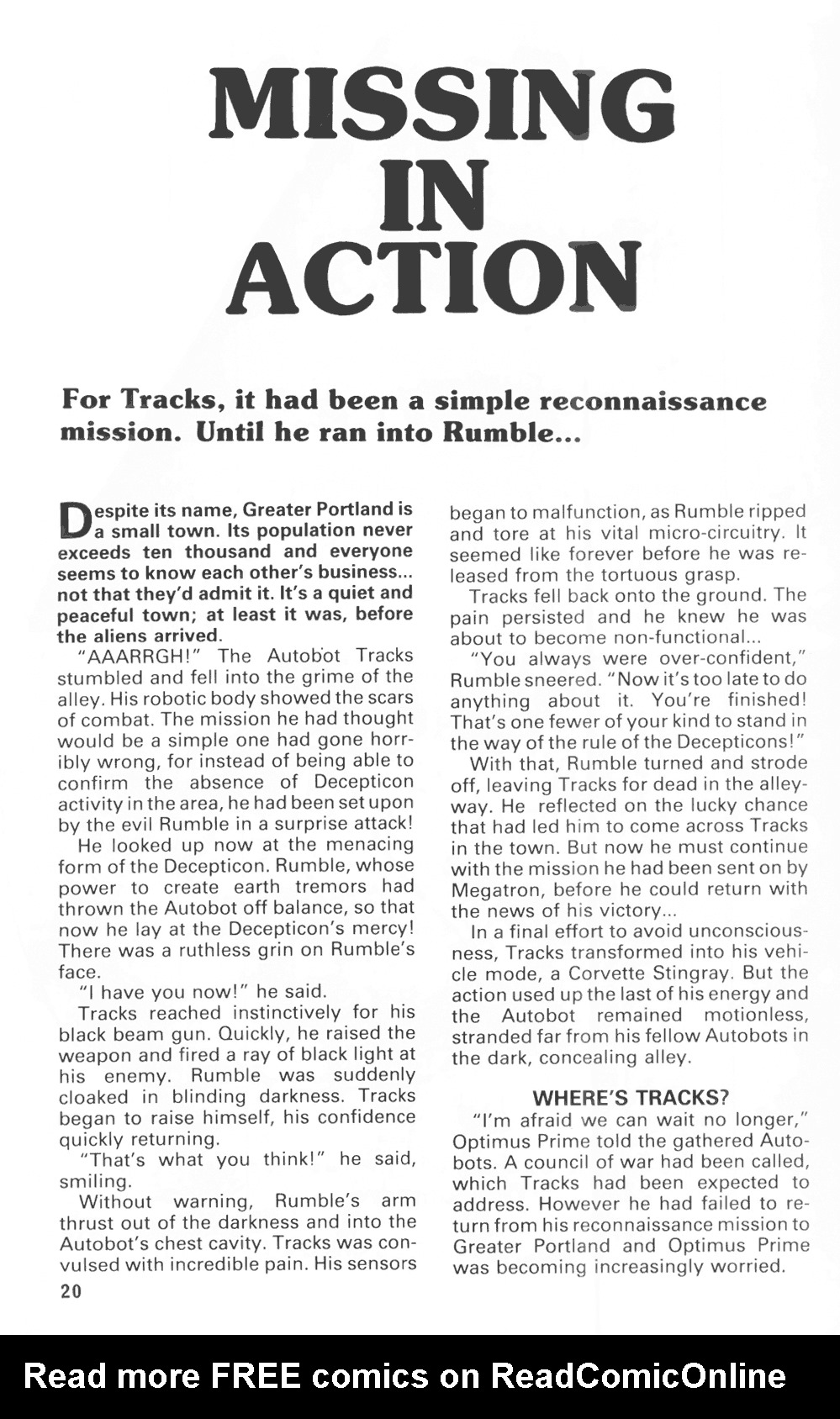 Read online The Transformers Annual comic -  Issue #1985 - 19