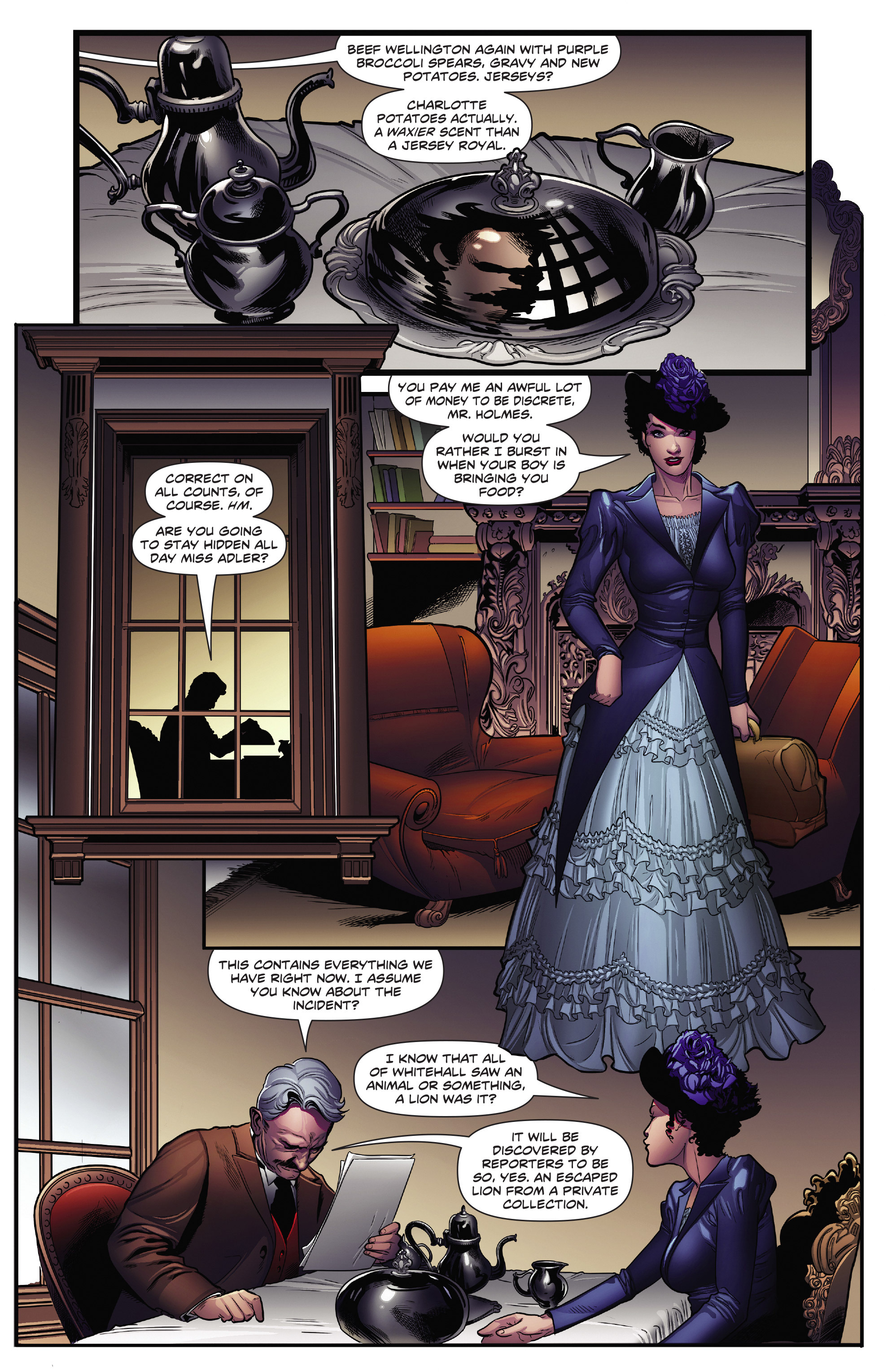 Read online Swords of Sorrow: Dejah Thoris & Irene Adler comic -  Issue #1 - 6