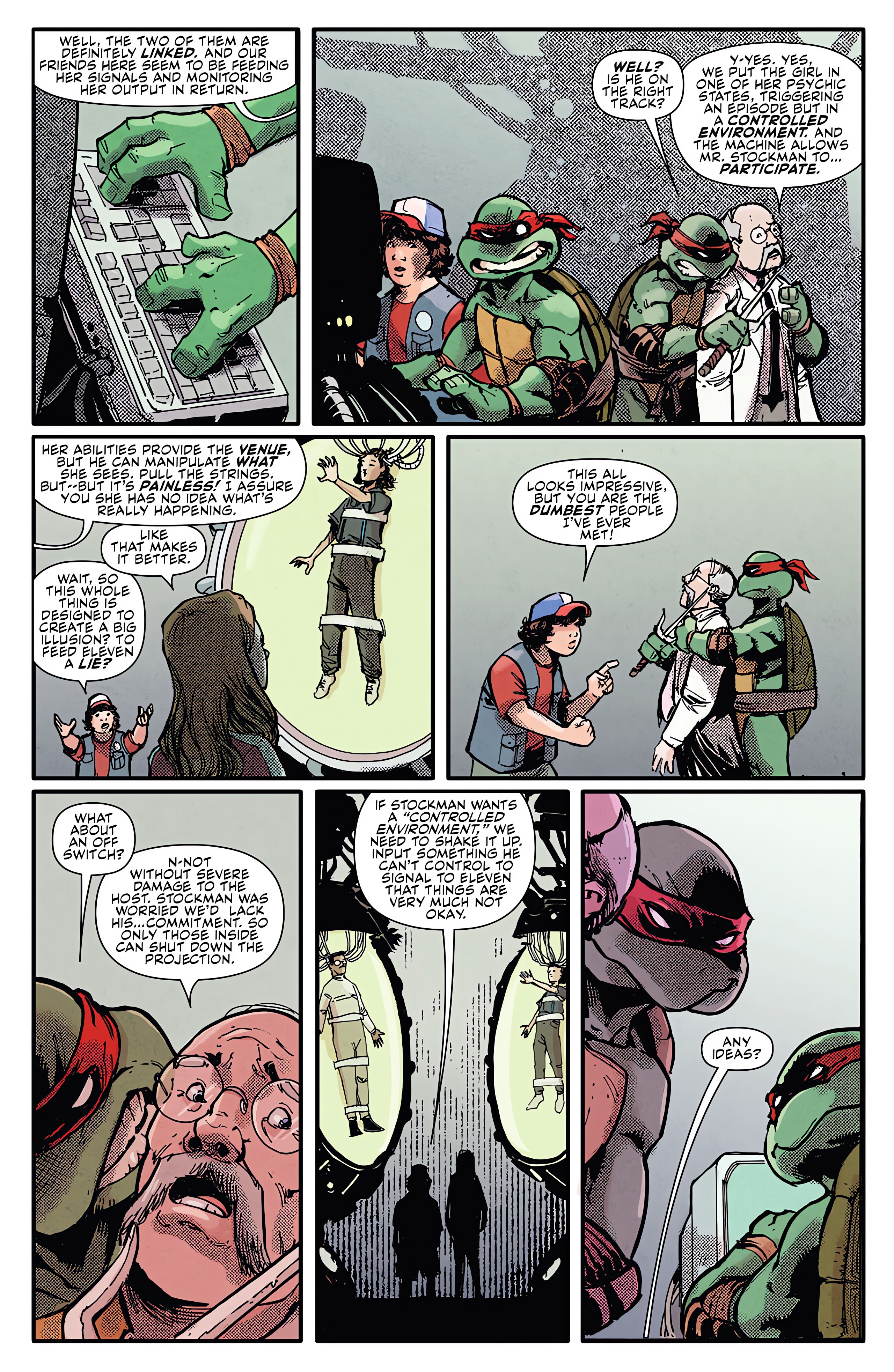 Read online Teenage Mutant Ninja Turtles x Stranger Things comic -  Issue #2 - 17