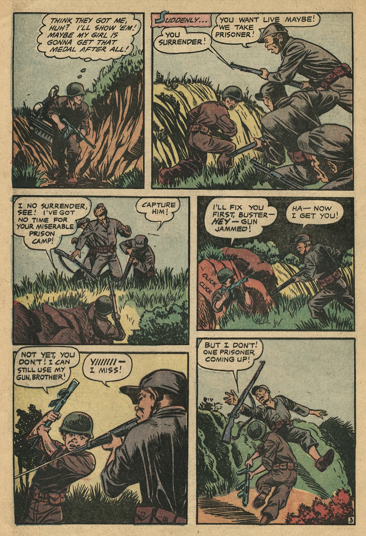 Read online Men in Action (1957) comic -  Issue #4 - 6