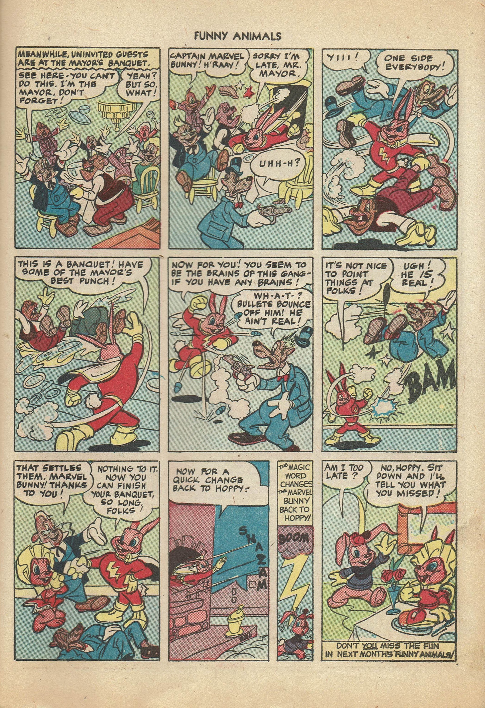 Read online Fawcett's Funny Animals comic -  Issue #25 - 31
