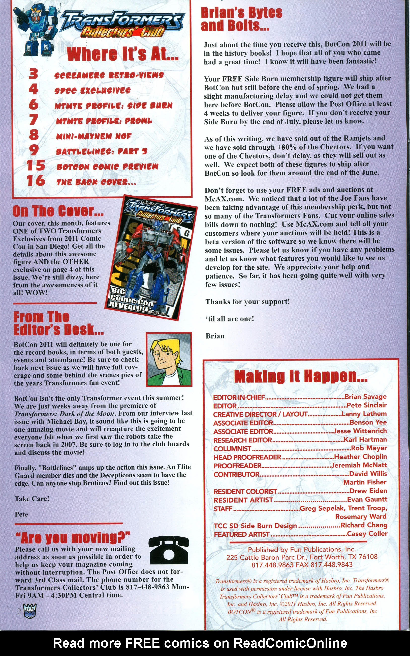 Read online Transformers: Collectors' Club comic -  Issue #39 - 2