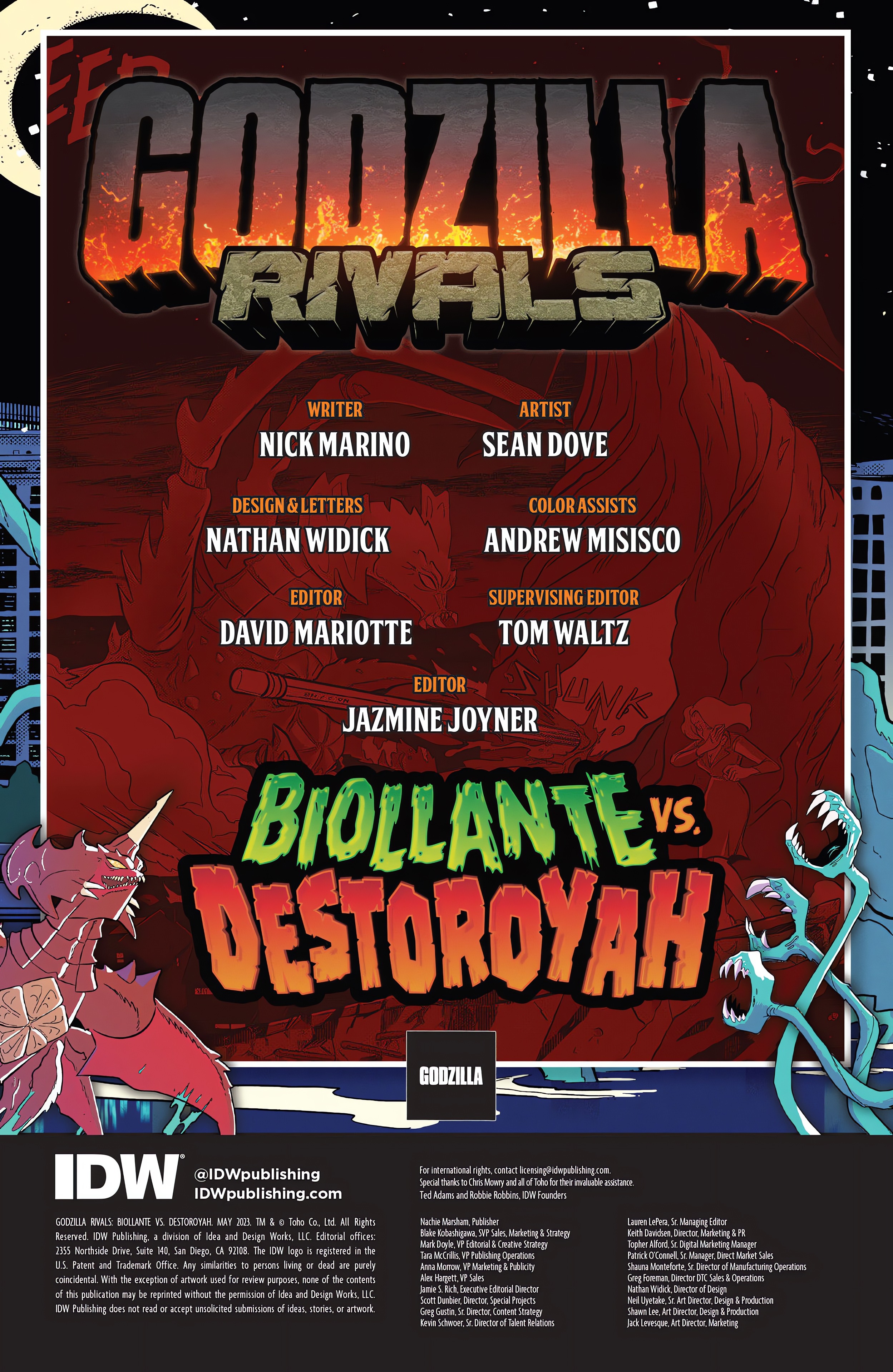 Read online Godzilla Rivals: Biollante Vs. Destoroyah comic -  Issue # Full - 2
