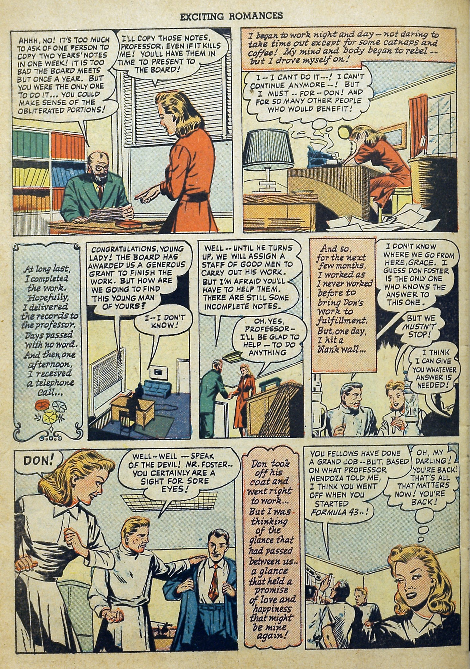 Read online Exciting Romances comic -  Issue #1 - 34