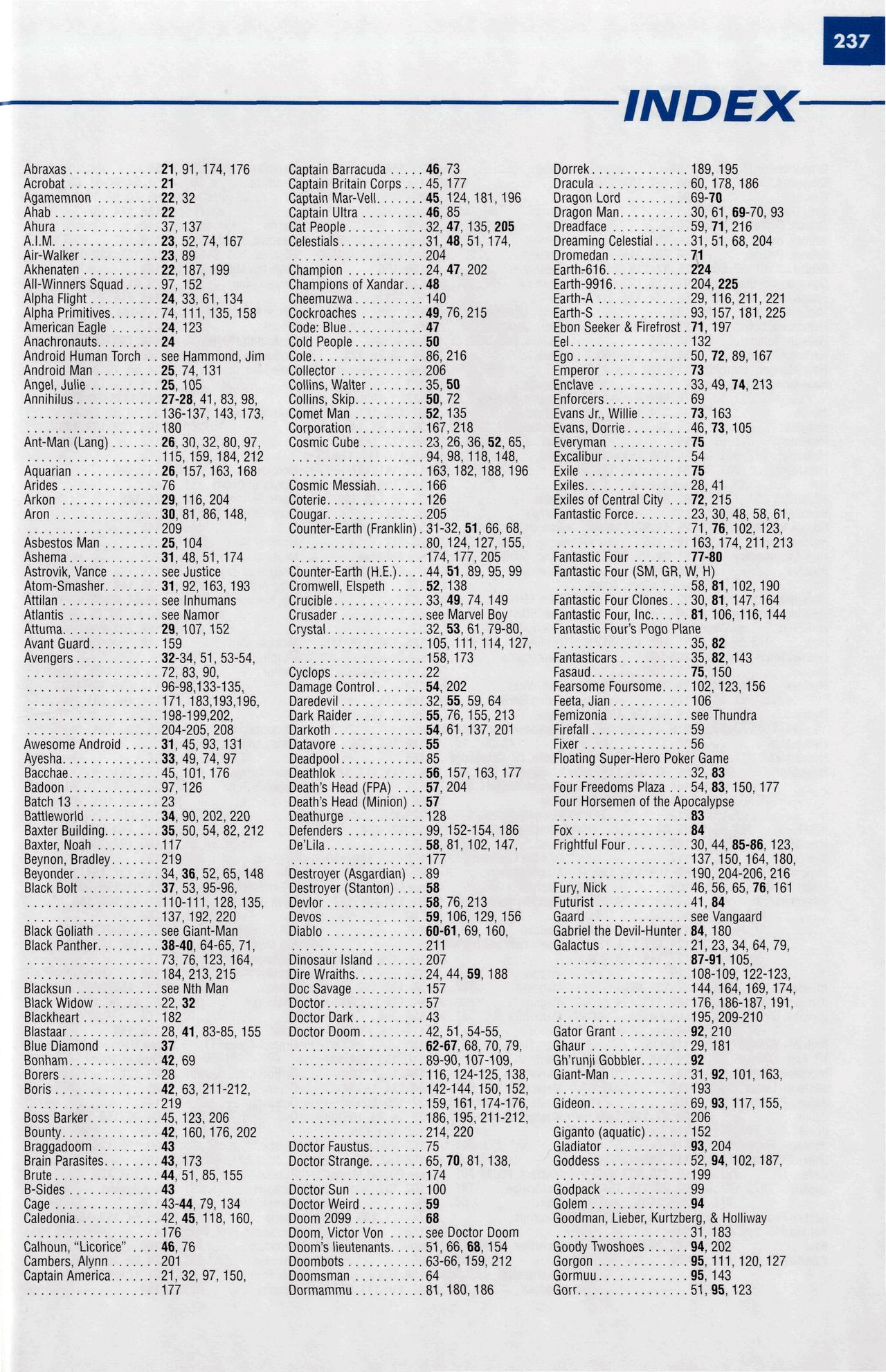 Read online Marvel Encyclopedia comic -  Issue # TPB 6 - 240