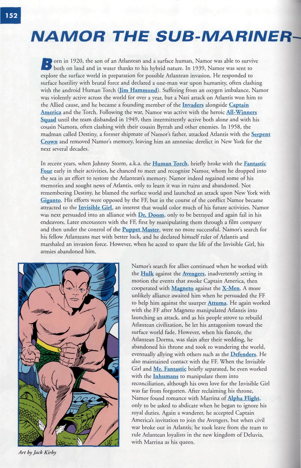 Read online Marvel Encyclopedia comic -  Issue # TPB 6 - 155