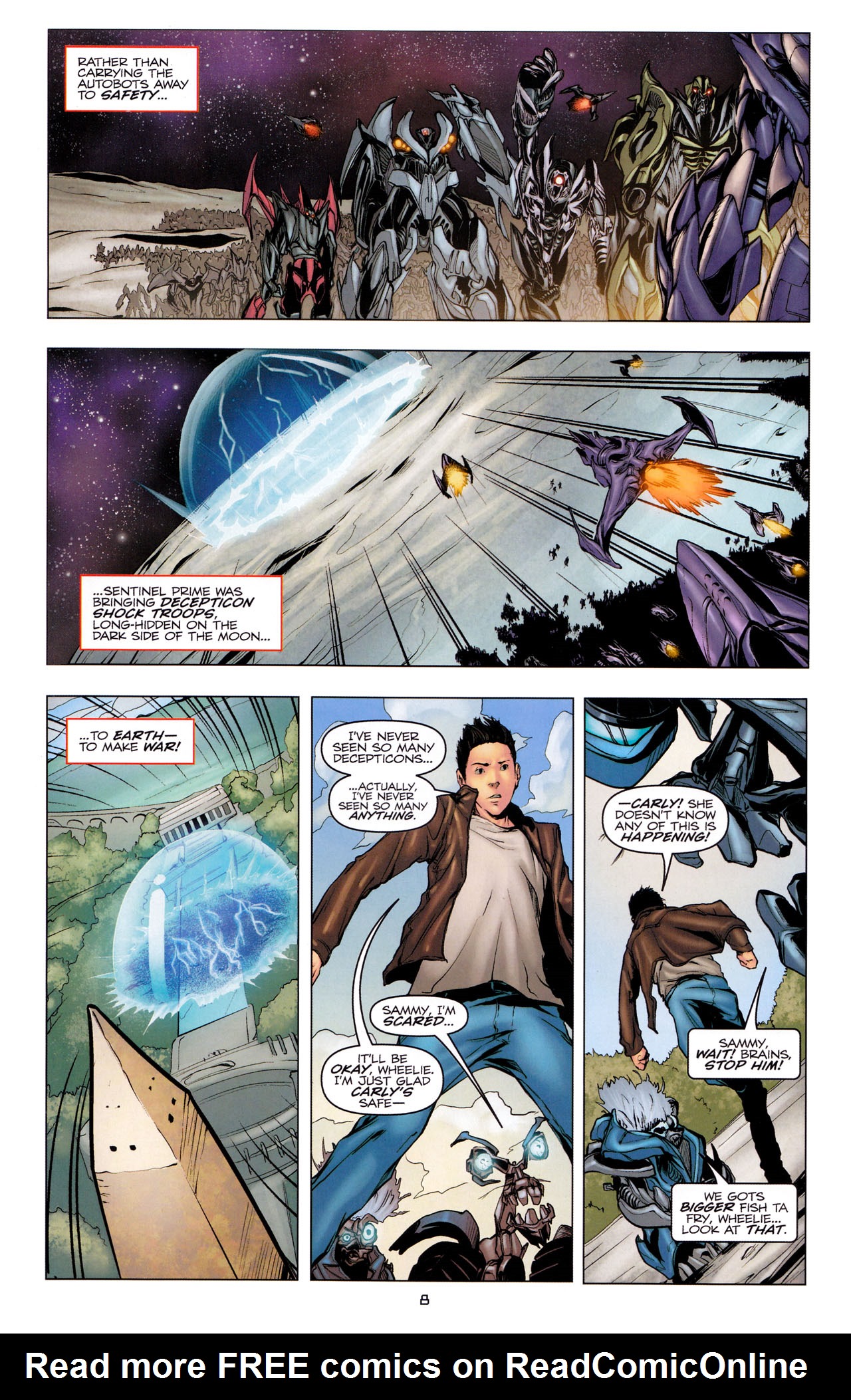 Read online Transformers: Dark of the Moon Movie Adaptation comic -  Issue #3 - 10
