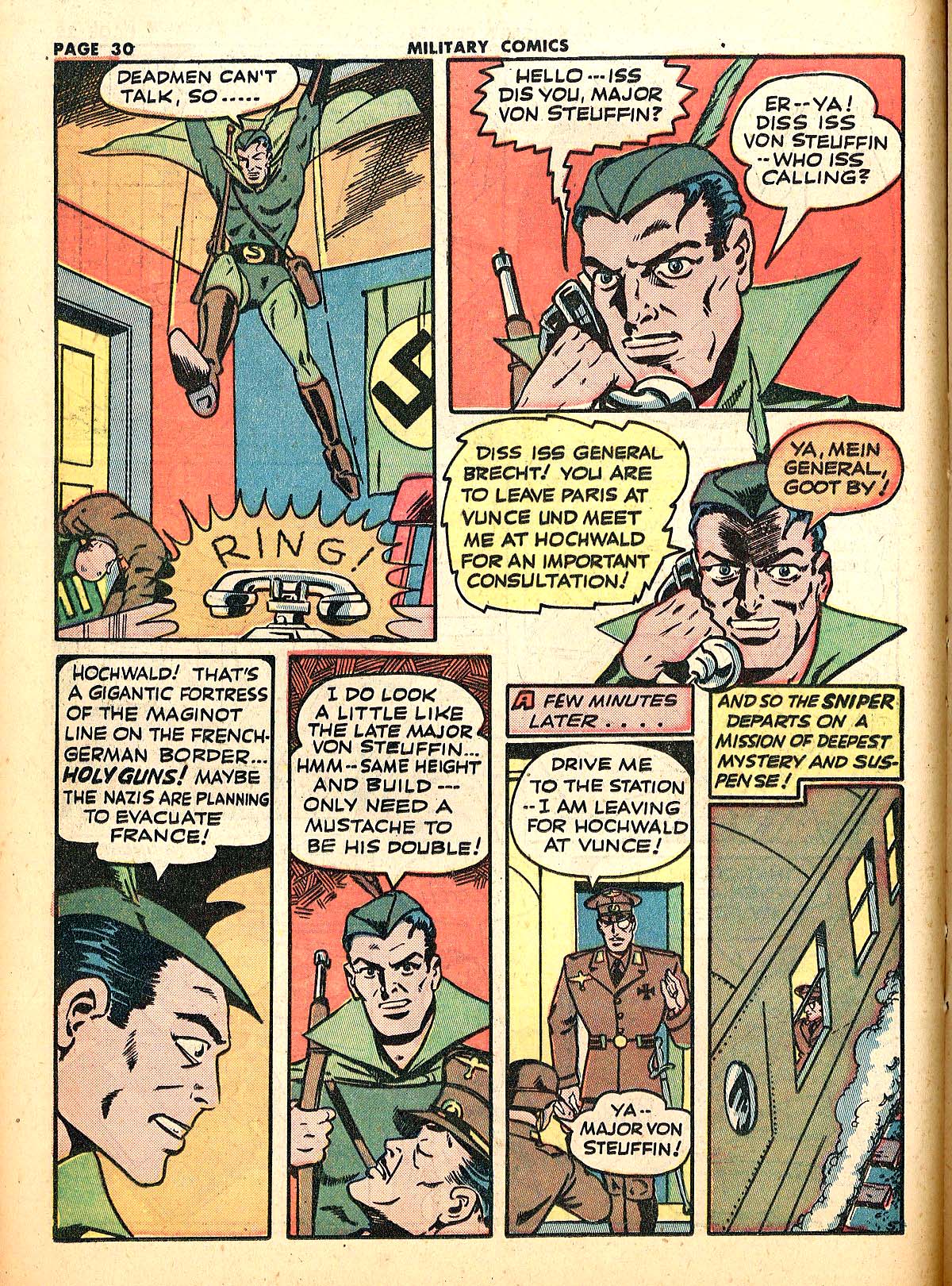 Read online Military Comics comic -  Issue #18 - 32