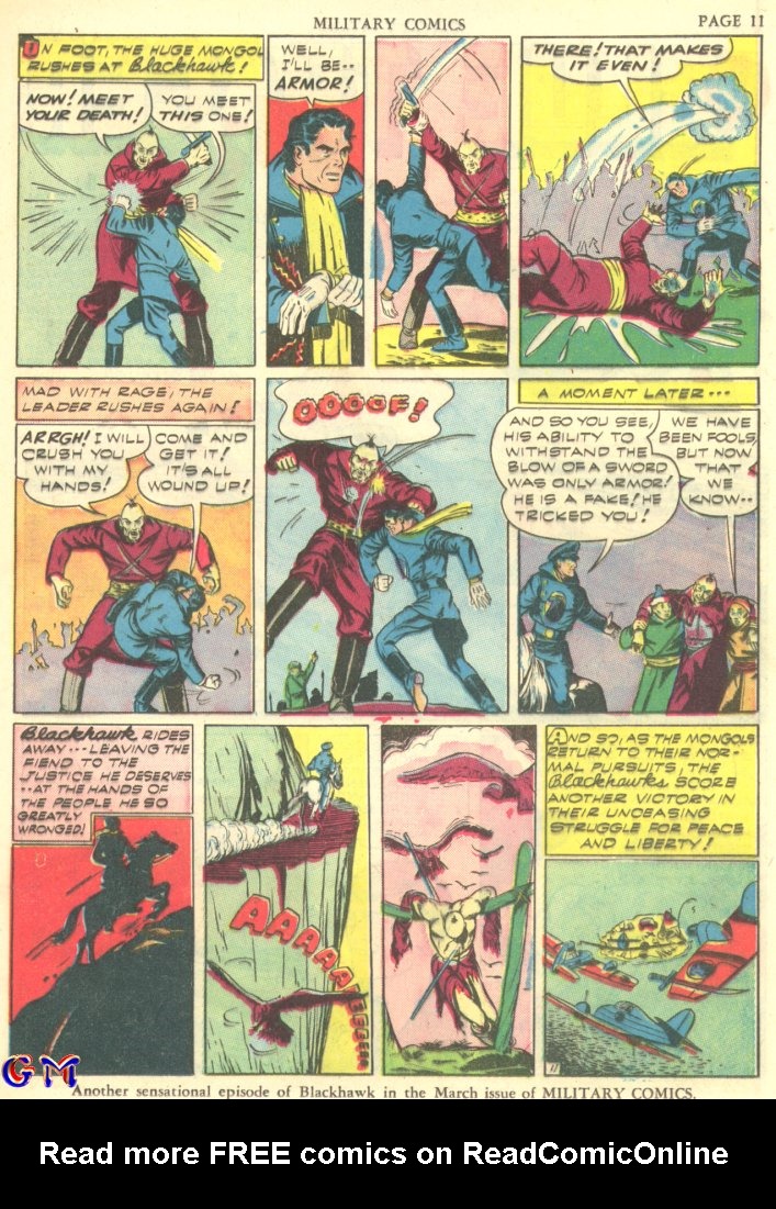 Read online Military Comics comic -  Issue #7 - 13