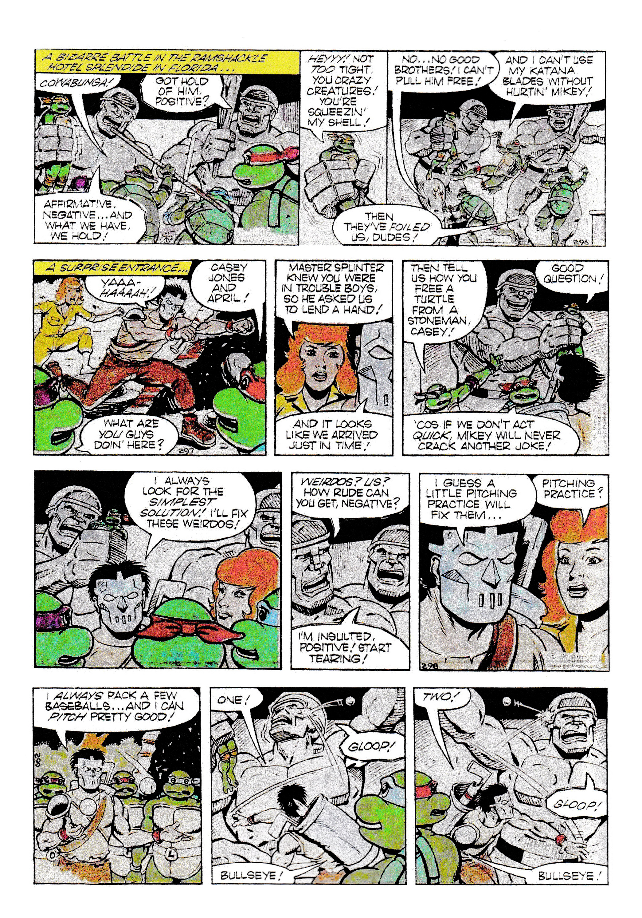 Read online Teenage Mutant Ninja Turtles: Complete Newspaper Daily Comic Strip Collection comic -  Issue # TPB 1 - 83