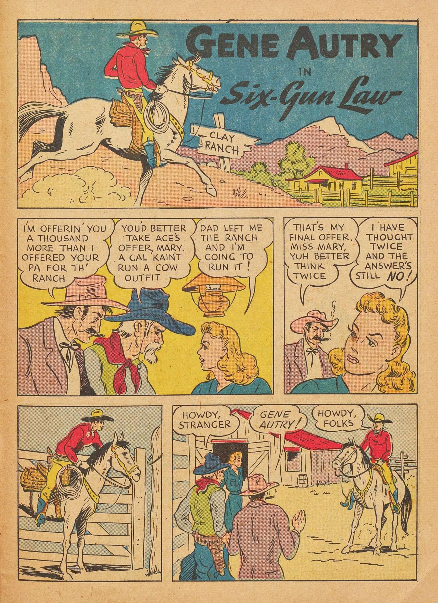 Read online Gene Autry Comics comic -  Issue #3 - 51