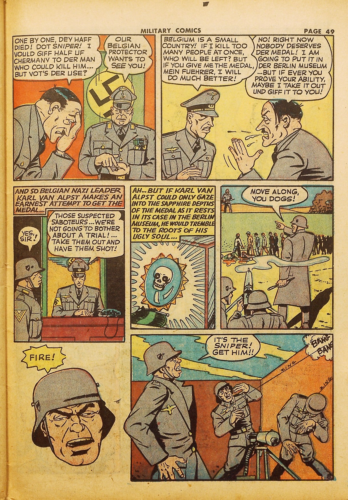 Read online Military Comics comic -  Issue #21 - 51