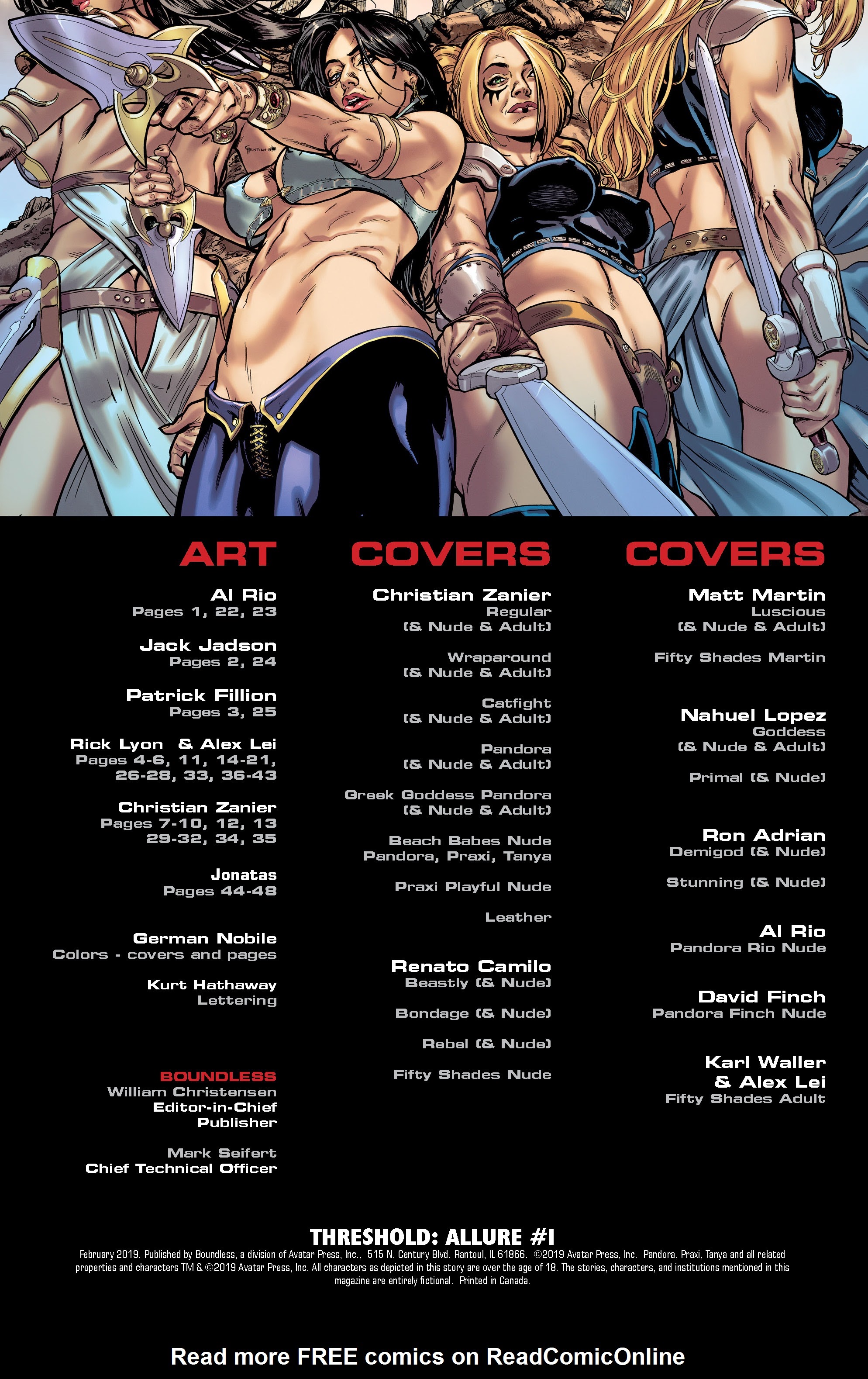 Read online Threshold:Allure comic -  Issue #1 - 2