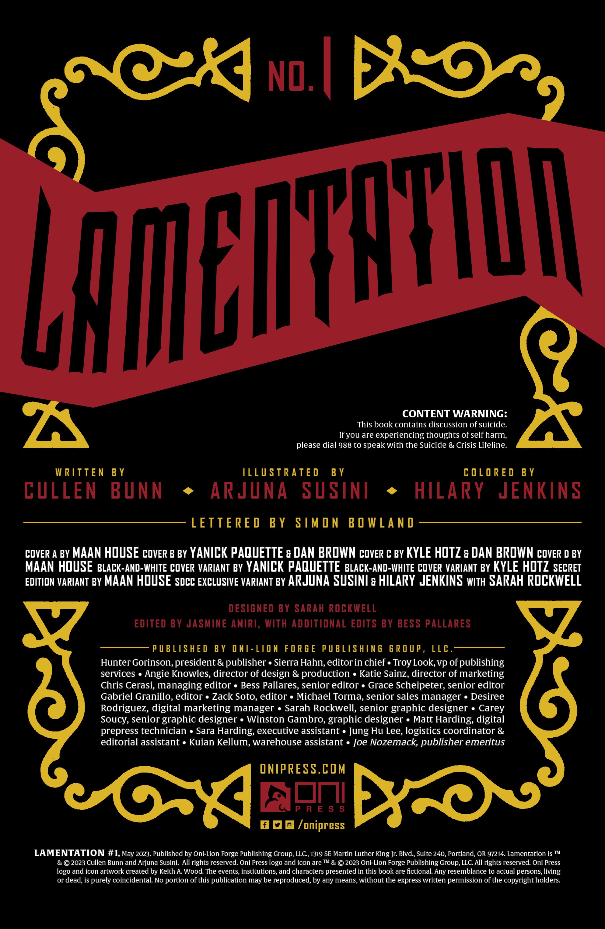 Read online Lamentation comic -  Issue #1 - 2