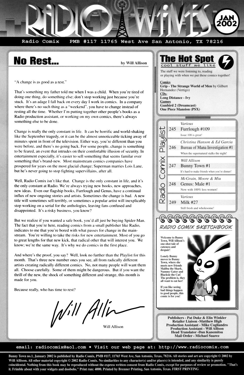 Read online Bunny Town comic -  Issue #1 - 2