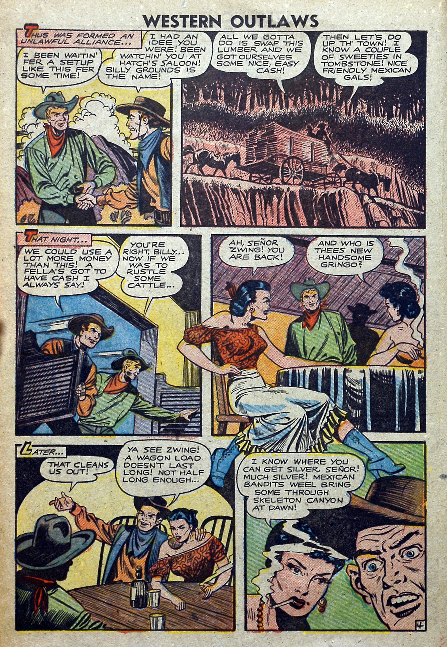 Read online Western Outlaws (1948) comic -  Issue #17 - 16