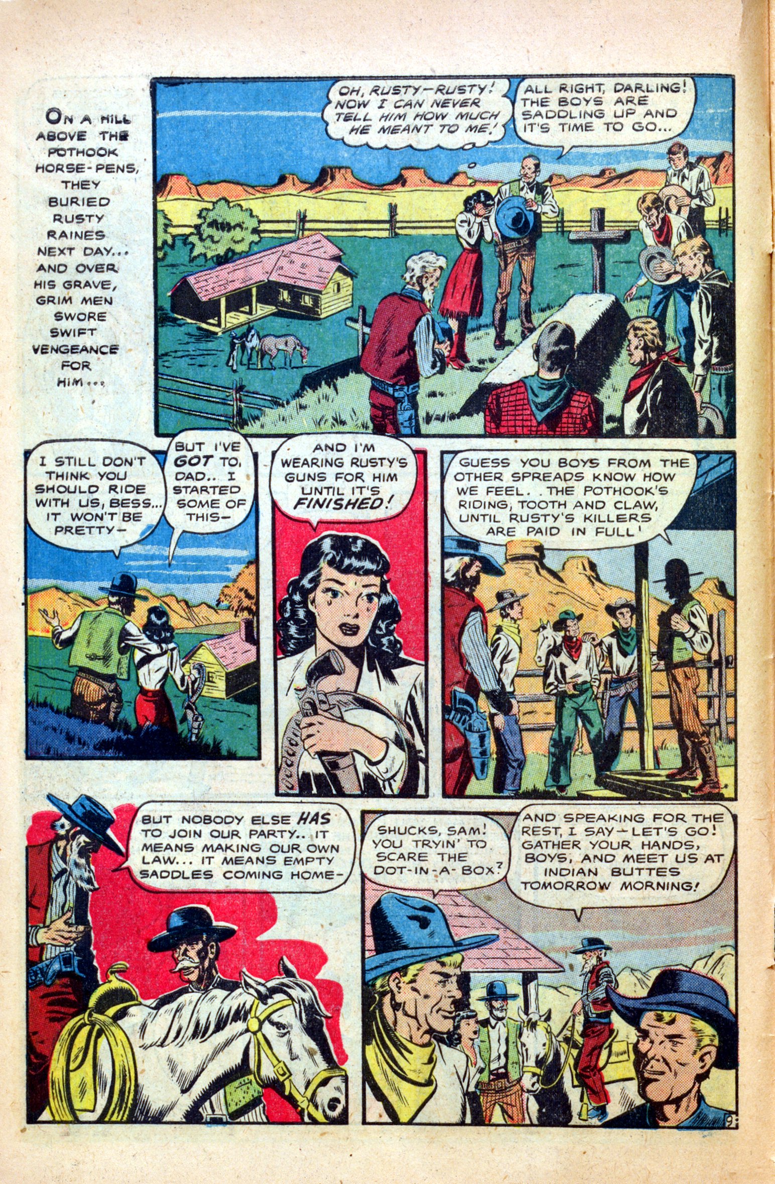 Read online Cowgirl Romances (1950) comic -  Issue #1 - 12