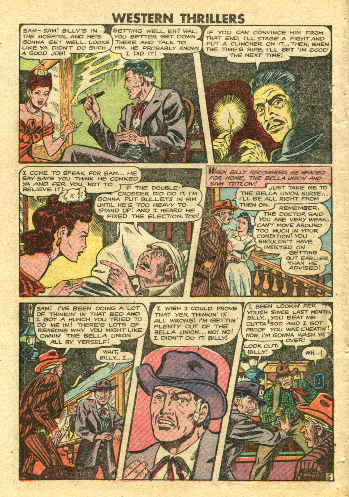 Read online Western Thrillers (1948) comic -  Issue #4 - 6