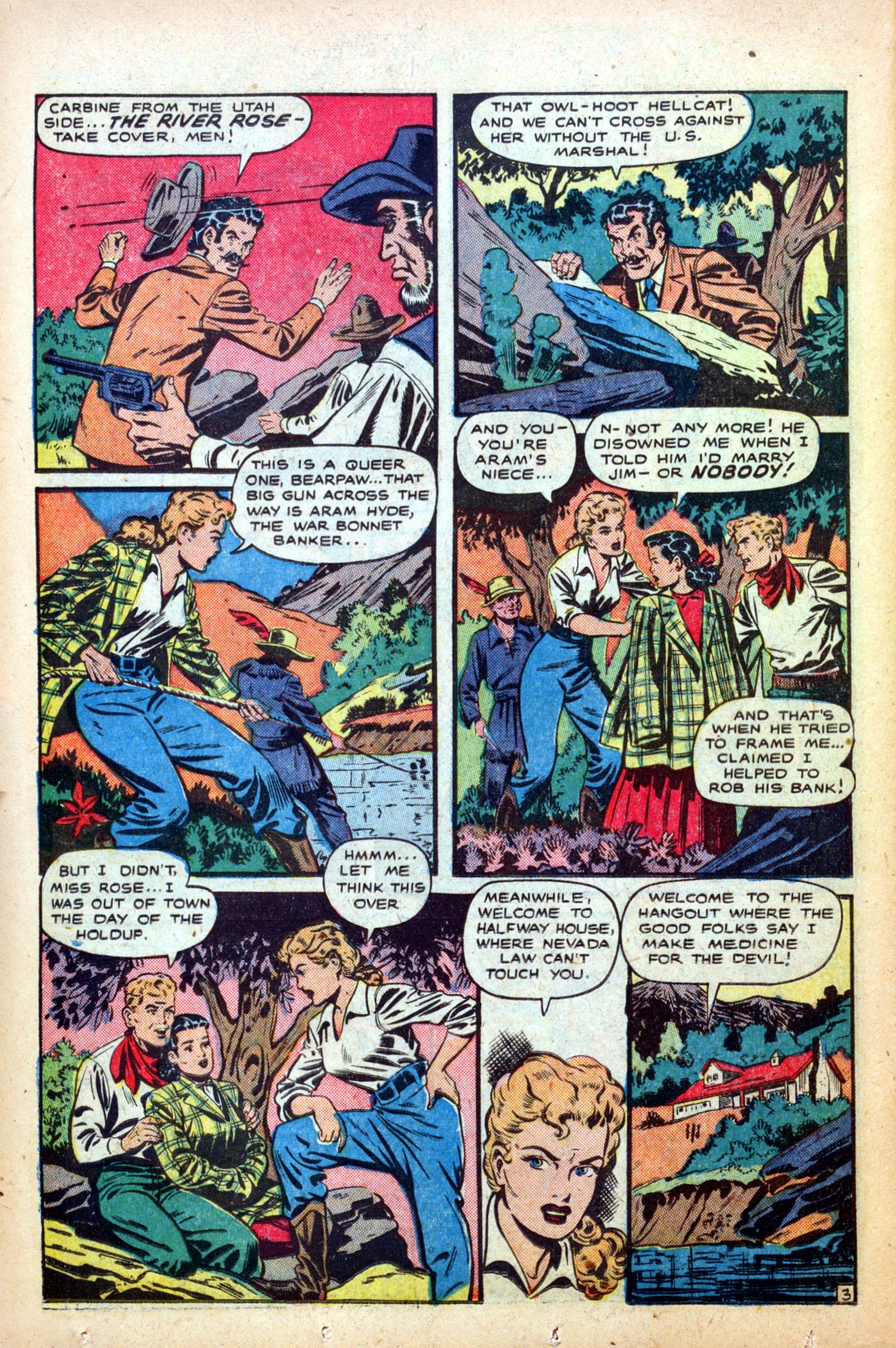 Read online Cowgirl Romances (1950) comic -  Issue #1 - 36