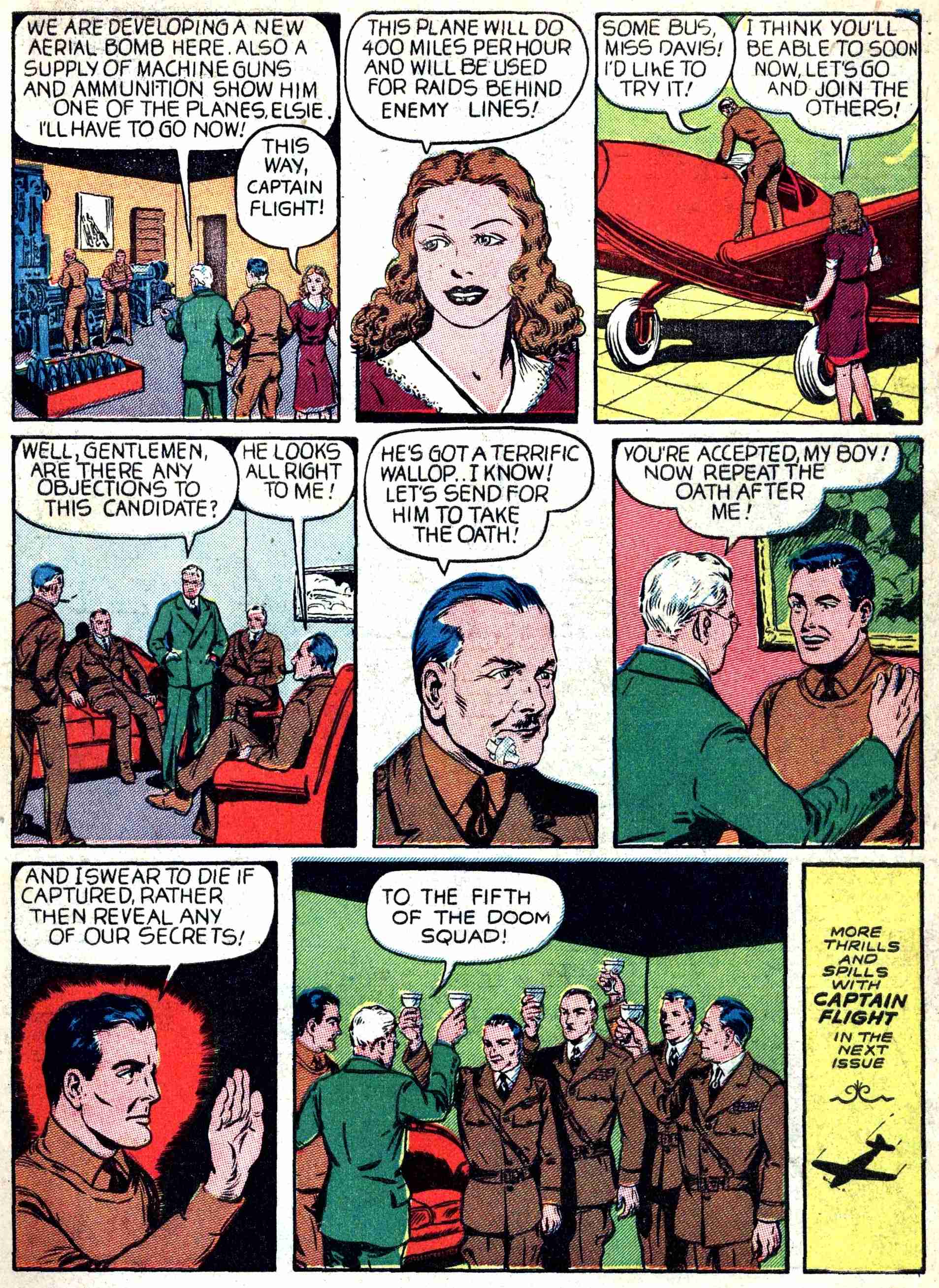 Read online Captain Flight Comics comic -  Issue #5 - 8