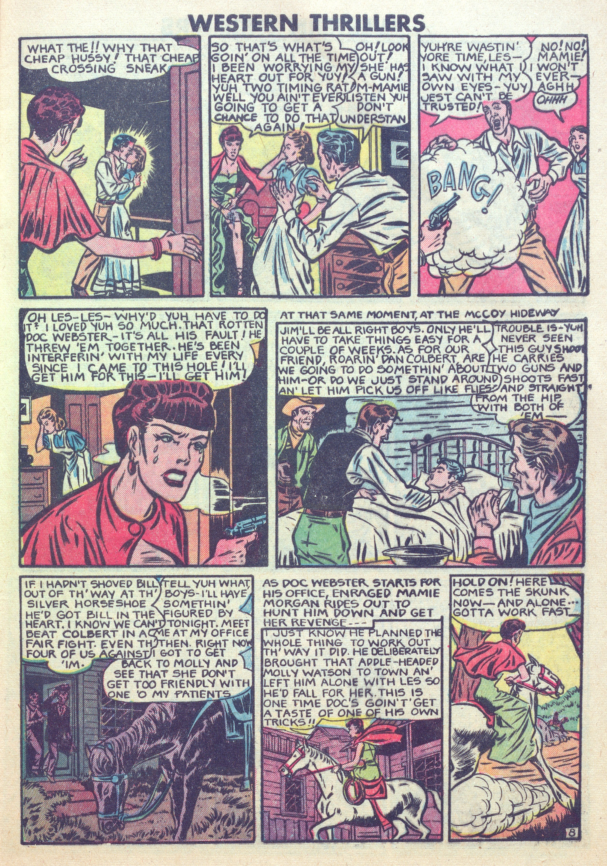 Read online Western Thrillers (1948) comic -  Issue #6 - 9