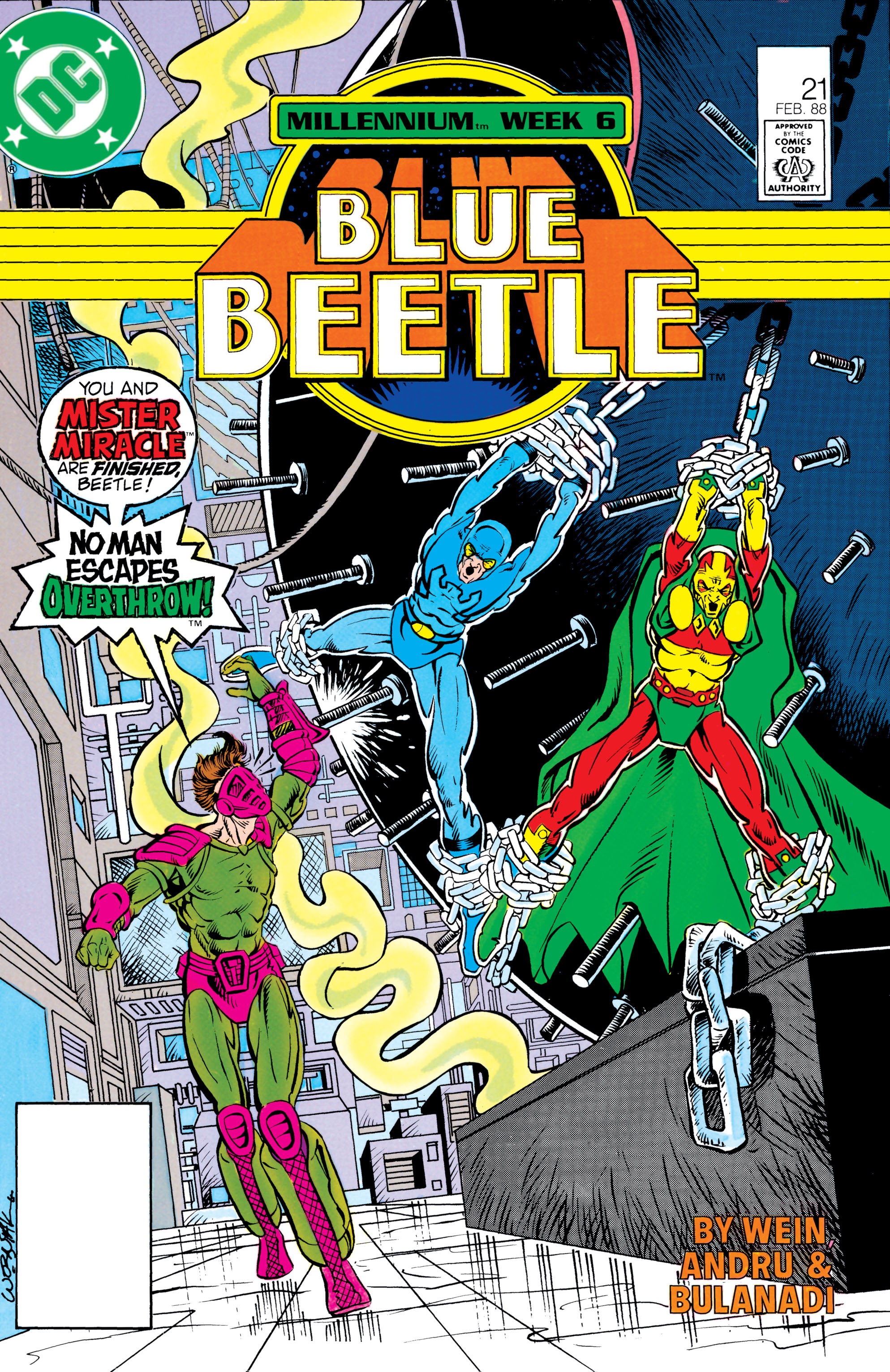 Read online Blue Beetle (1986) comic -  Issue #21 - 1