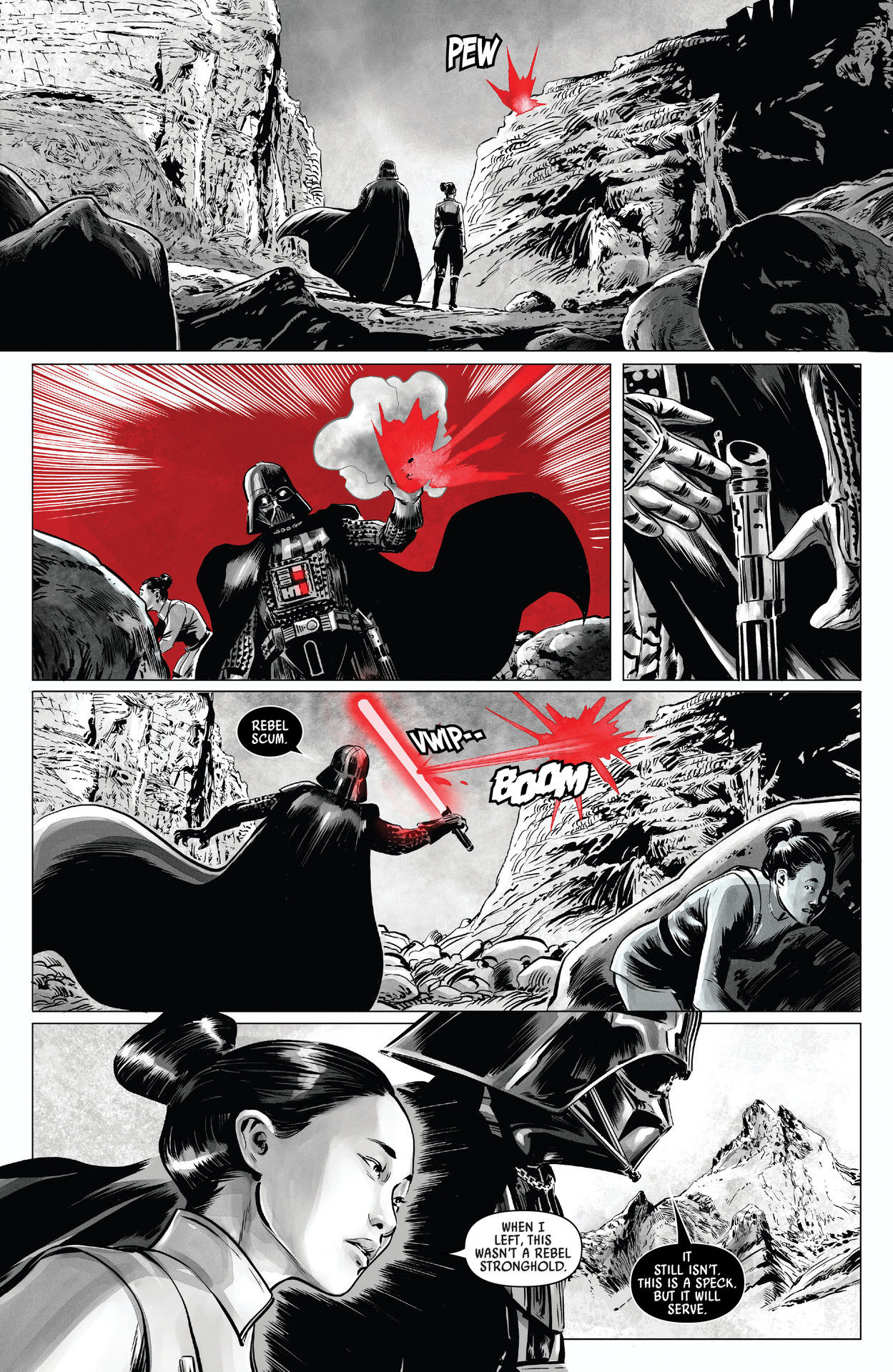 Read online Star Wars: Darth Vader - Black, White & Red comic -  Issue #3 - 24