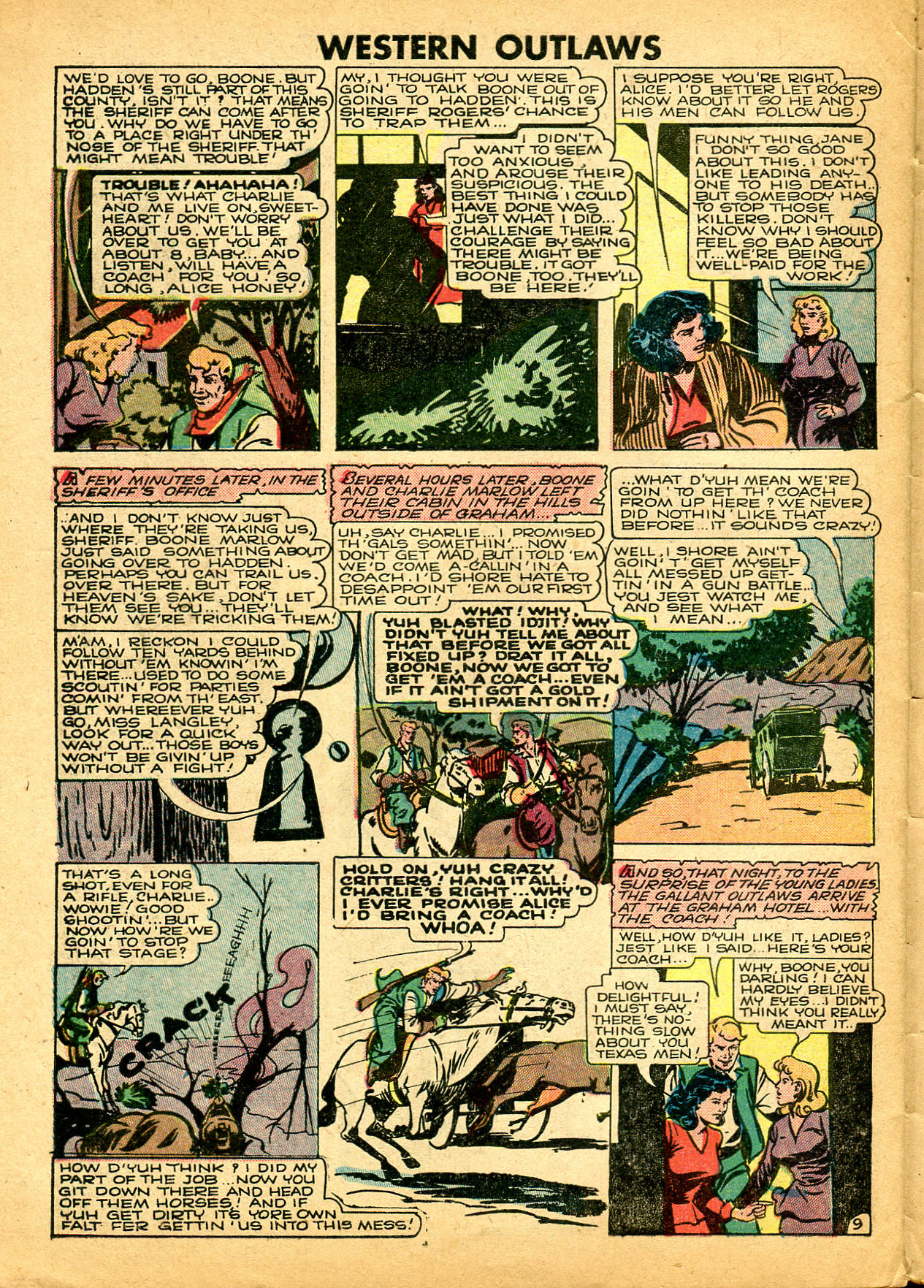 Read online Western Outlaws (1948) comic -  Issue #21 - 30