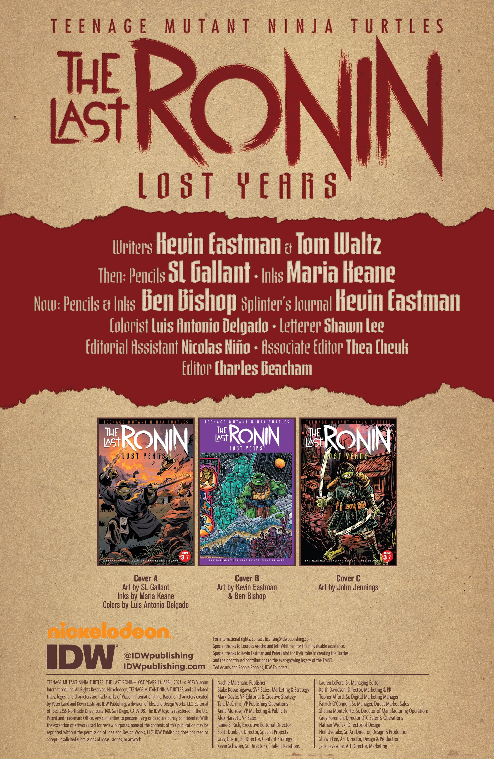 Read online Teenage Mutant Ninja Turtles: The Last Ronin - The Lost Years comic -  Issue #3 - 2