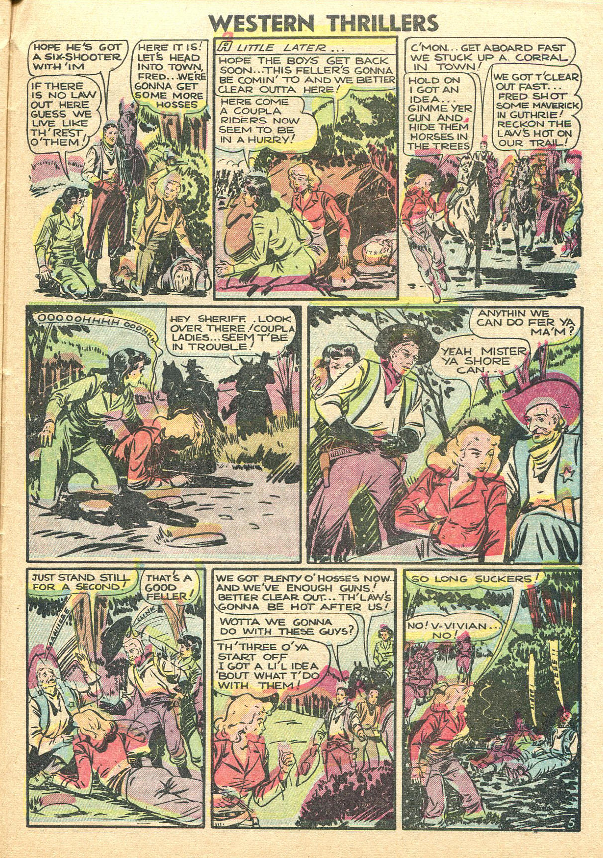 Read online Western Thrillers (1948) comic -  Issue #1 - 29