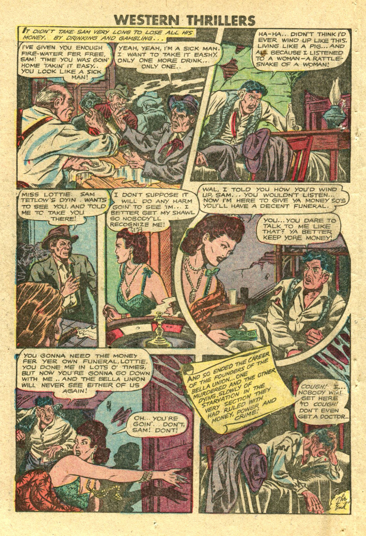 Read online Western Thrillers (1948) comic -  Issue #4 - 12