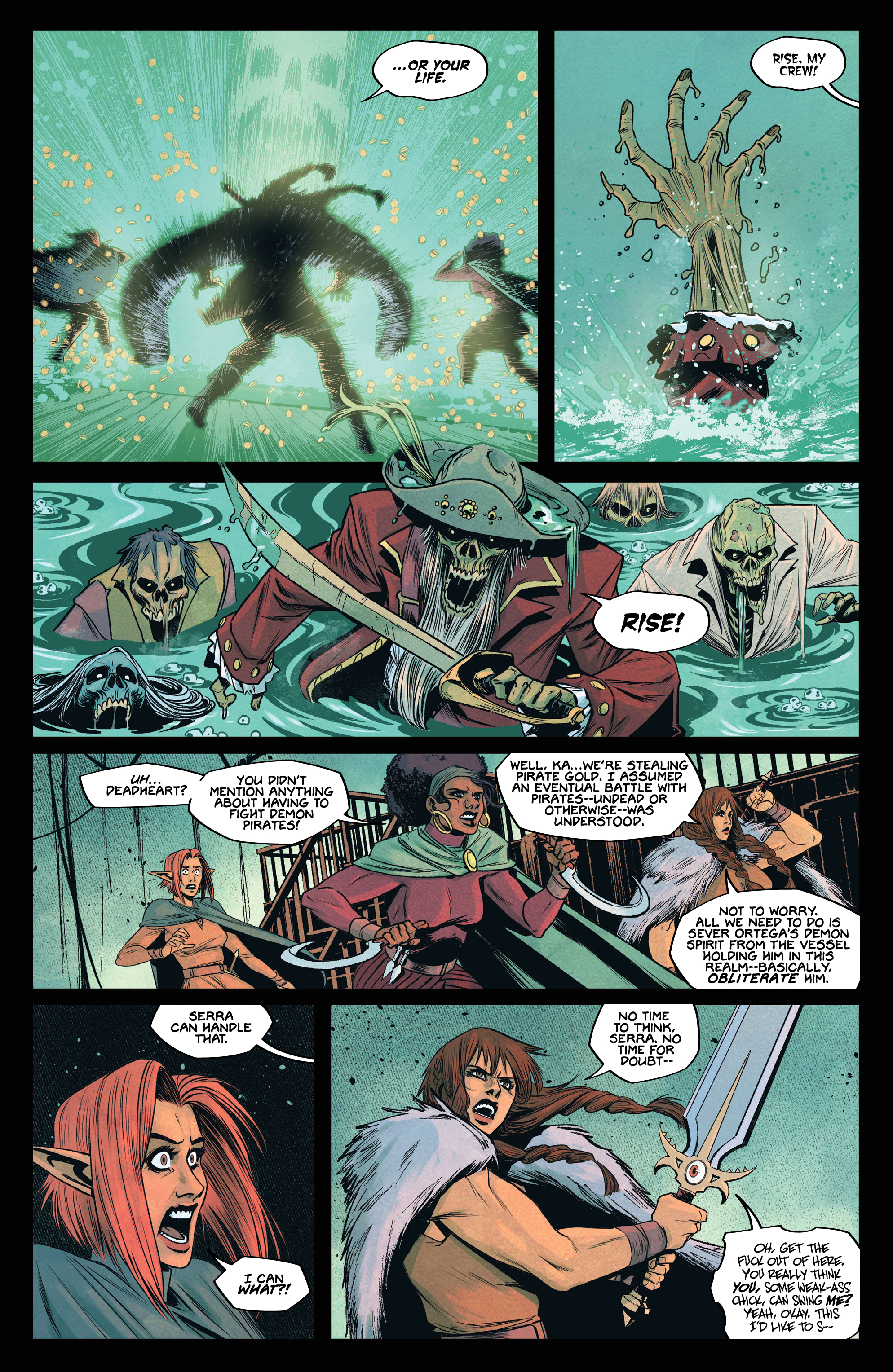 Read online Queen of Swords: A Barbaric Story comic -  Issue #1 - 6