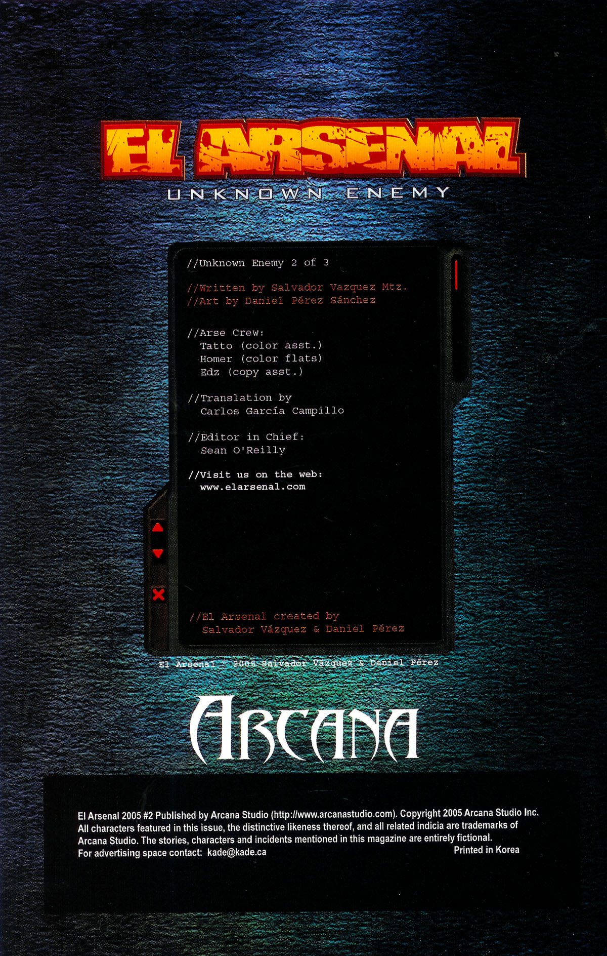 Read online El Arsenal: Unknown Enemy comic -  Issue #2 - 2