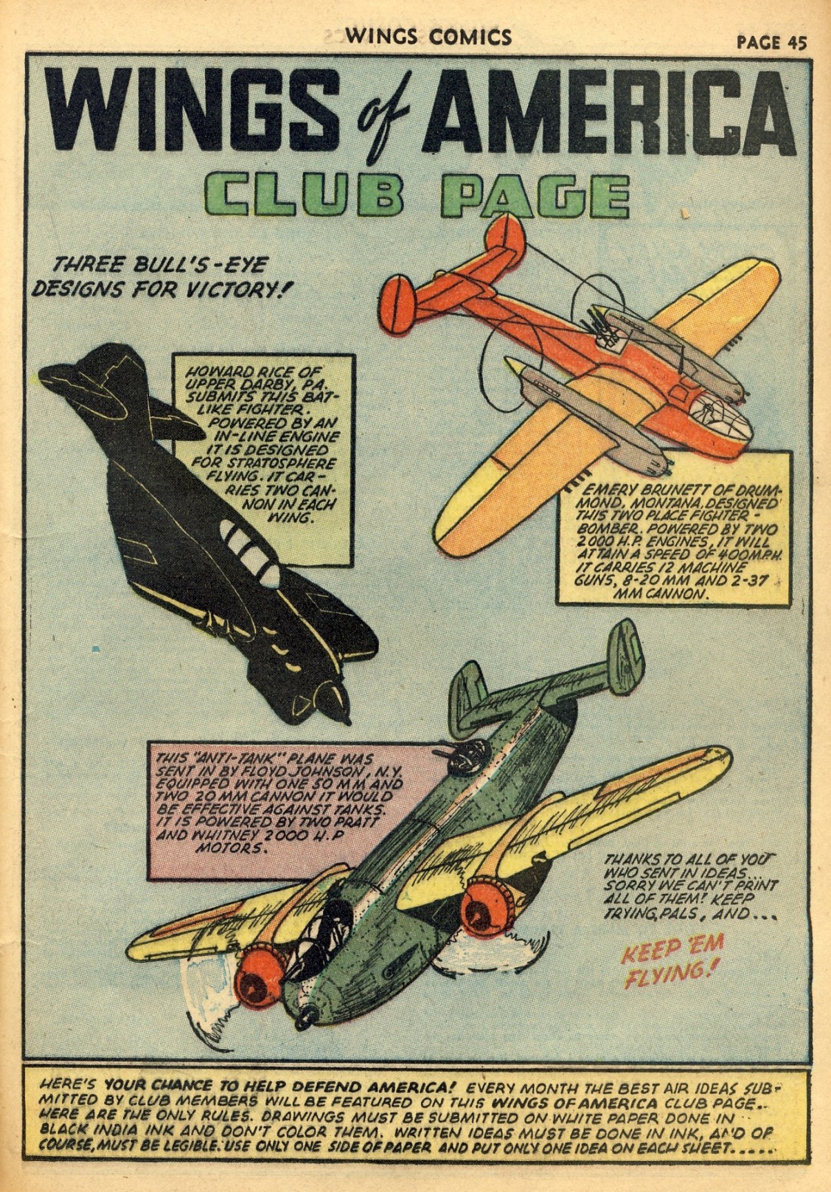 Read online Wings Comics comic -  Issue #29 - 47