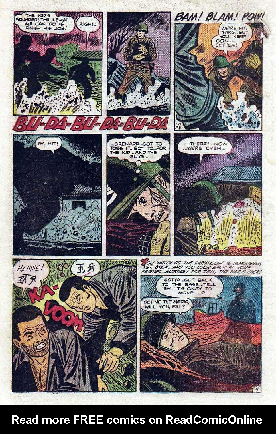 Read online G.I. in Battle (1957) comic -  Issue #4 - 16