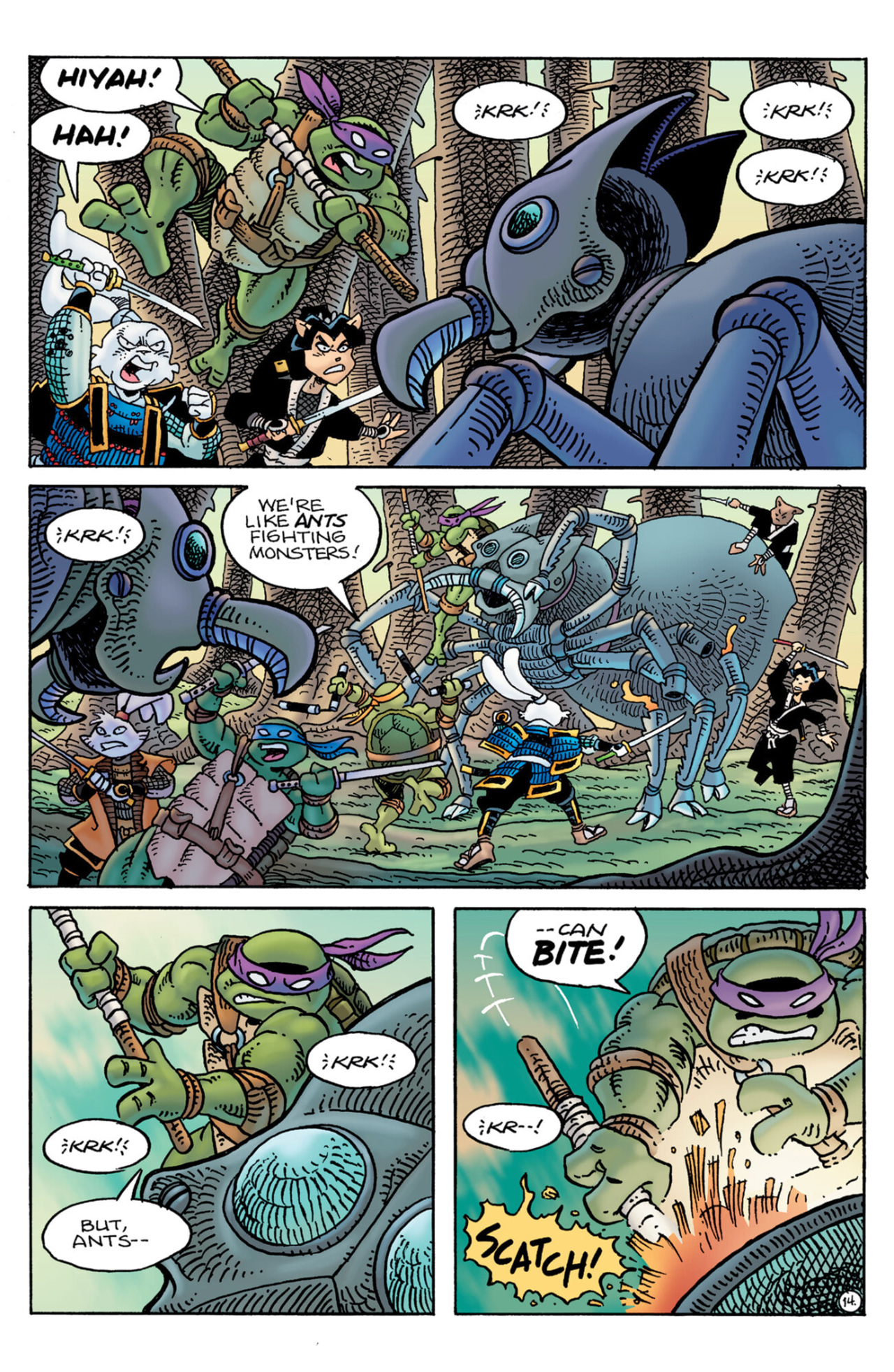 Read online Teenage Mutant Ninja Turtles/Usagi Yojimbo: WhereWhen comic -  Issue #4 - 15
