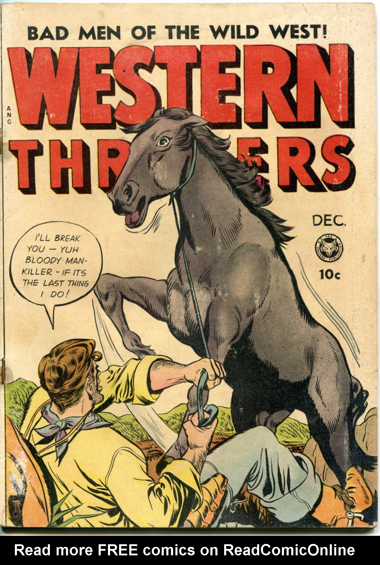 Read online Western Thrillers (1948) comic -  Issue #3 - 1
