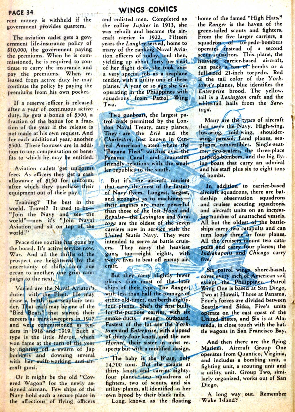 Read online Wings Comics comic -  Issue #21 - 36