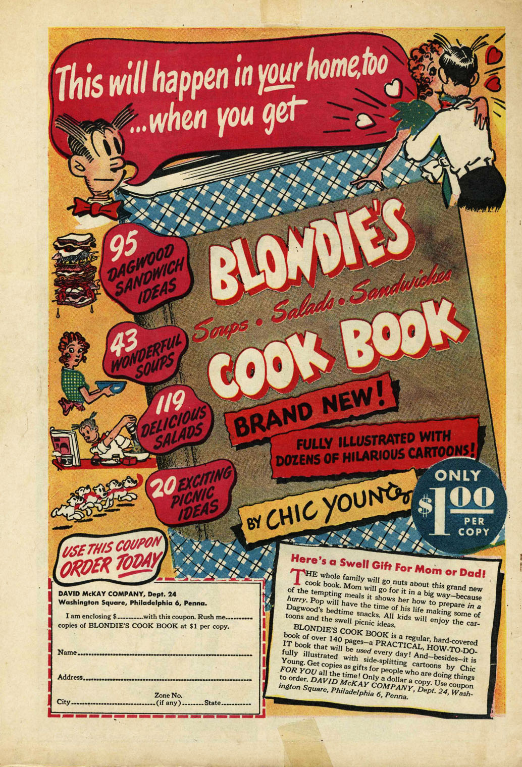 Read online Blondie Comics (1947) comic -  Issue #6 - 35