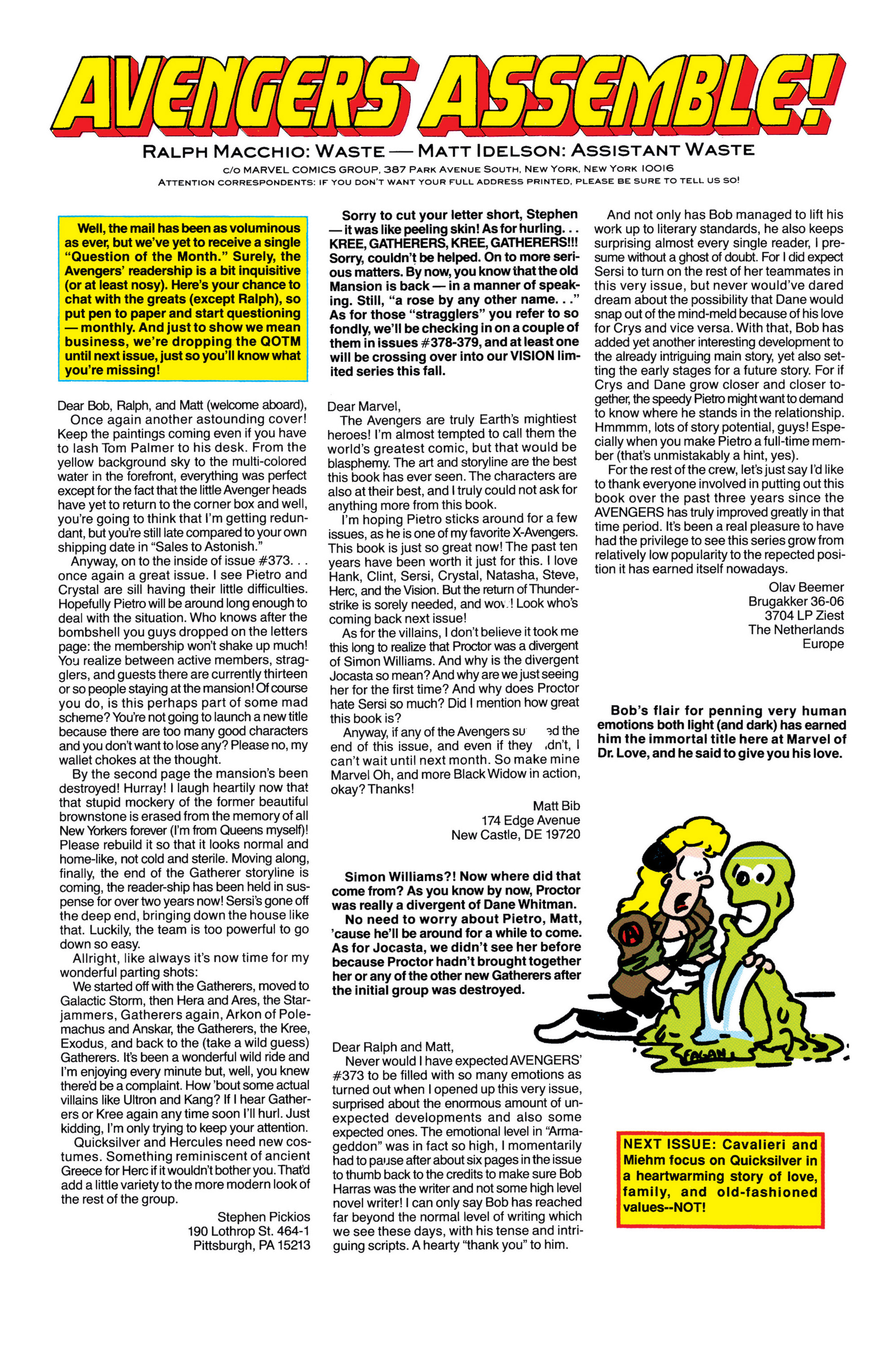 Read online The Avengers (1963) comic -  Issue #376 - 21