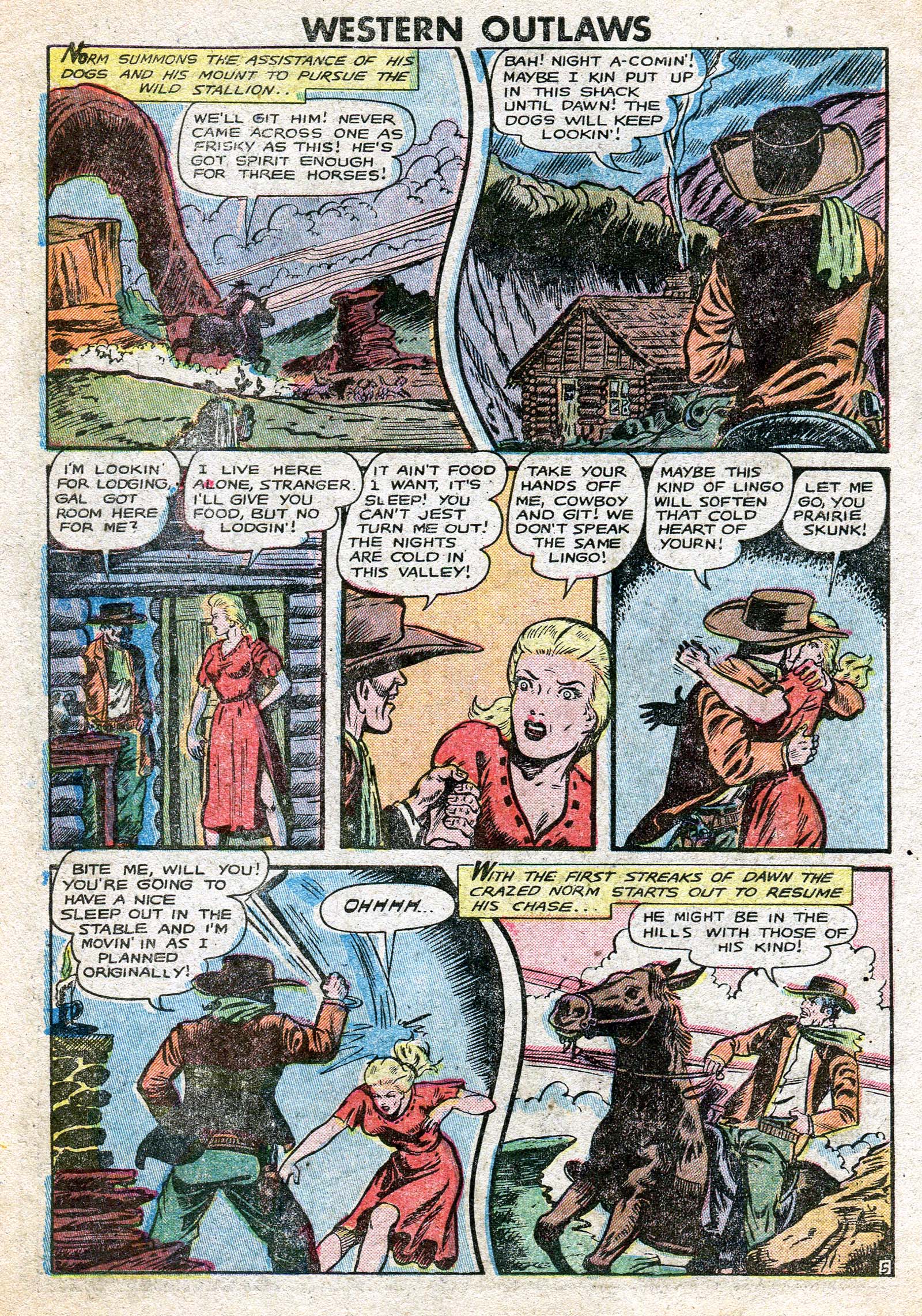Read online Western Outlaws (1948) comic -  Issue #19 - 5